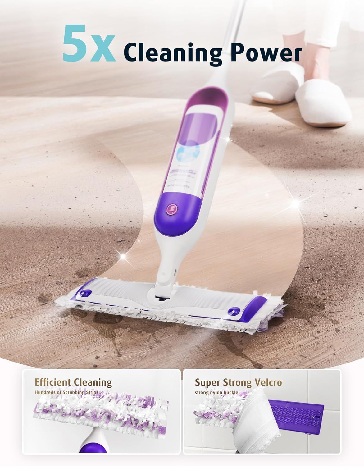 24 Pack Disposable Power Mop Pads Reills or Swier Power Mop, Unscented 14-Layer Thickened Multi-Surace Replacement Mopping Reills Pads or loor Surace Cleaning - Image 3