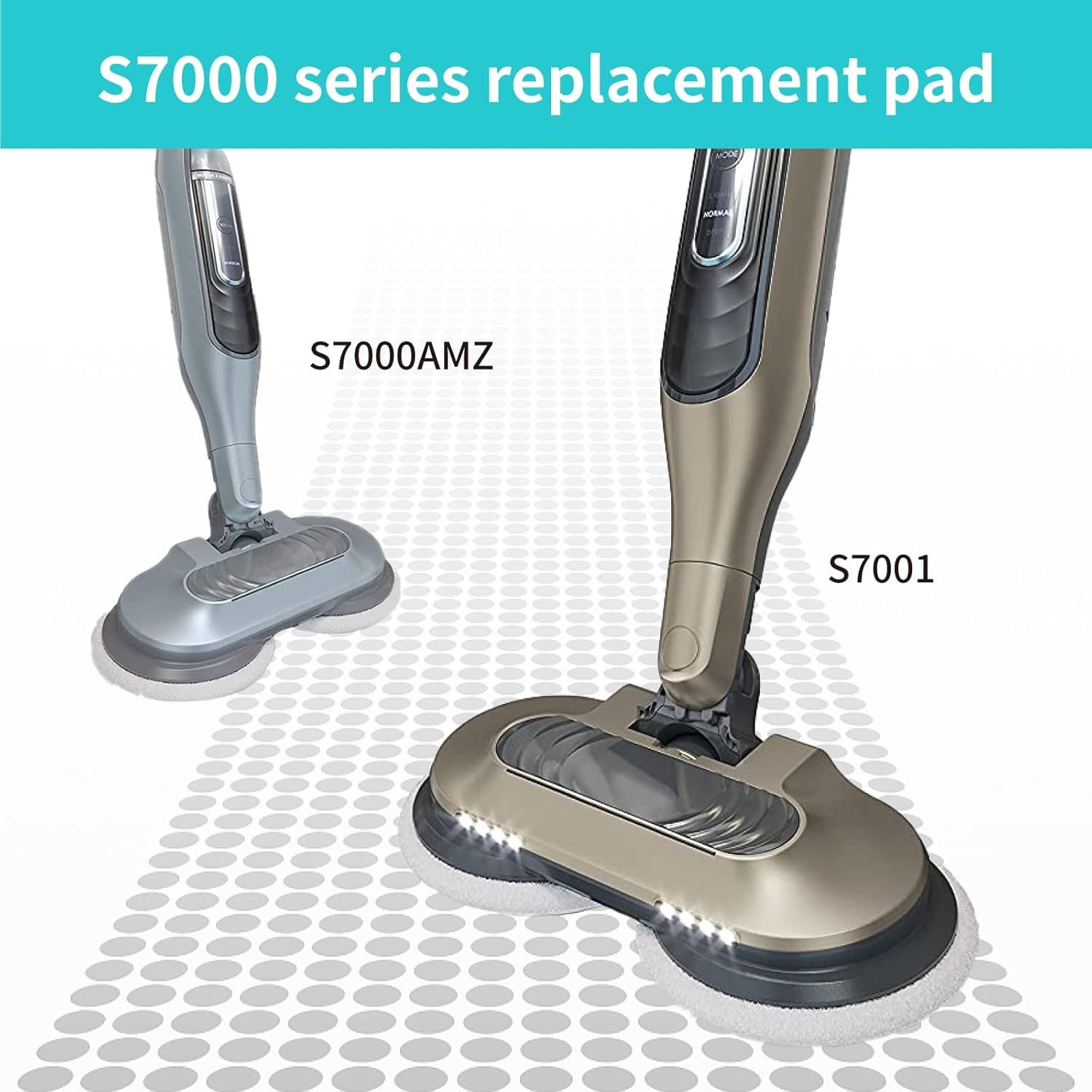 S8201 Pads Replacement Steam Mop Pads or Shark S8201 S7001 S8001 S7201 S7000AMZ S7000 S7005 S7020 S7001C Series Steam & Scrub All-in-One Scrubbing Mop, 4 Pack - Image 6
