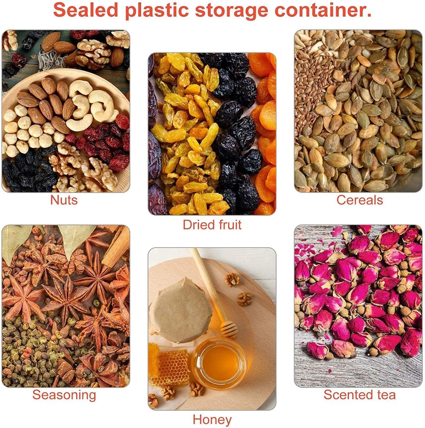 8 oz Amber Plastic Cosmetic Jars Leak Proof Container with Black Lid for Cream, Lotion, Powder, ointment, Beauty Products etc, 6 Pcs. - Image 5