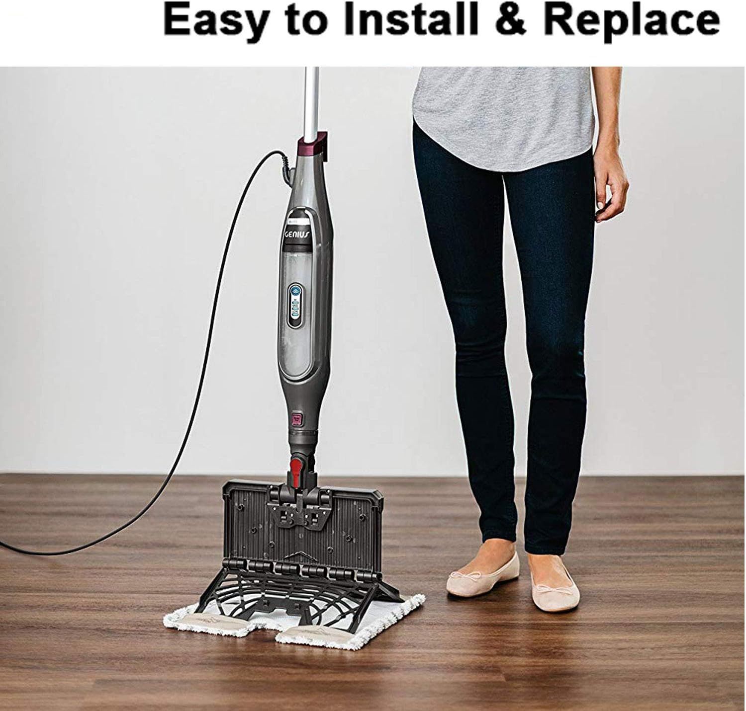 6 Pack Steam Mop Pads Replacement P184WQ or Shark Genius Steam Mop S5003D & Lit-Away Pro Steam Mop S3973 S3973D S3973WM S5001 S5002Q S5003A S5004 S5004W S6001W S6001WM S6002C S6003D S6003W - Image 7