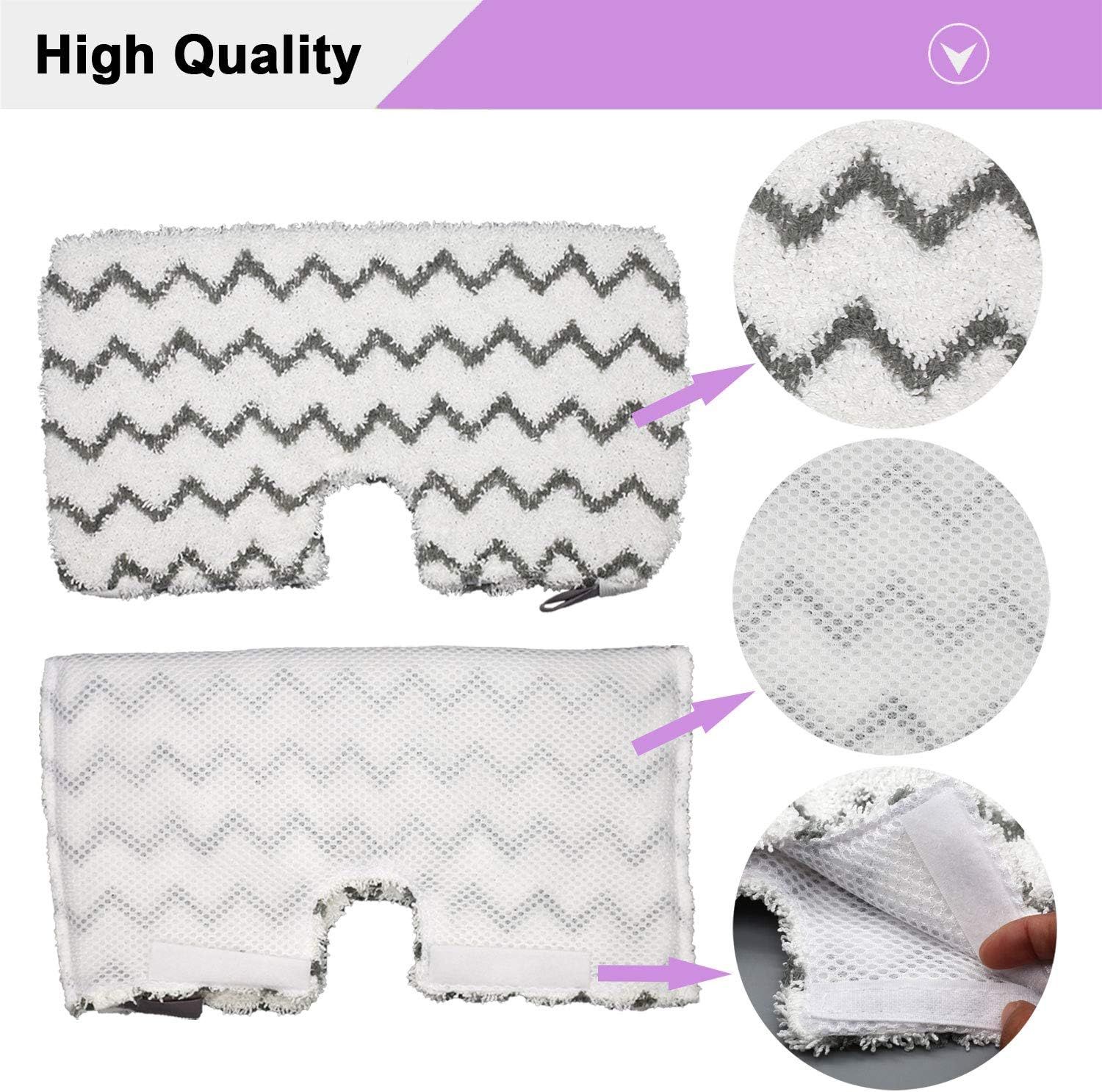 6 Pack Steam Mop Pads Replacement or Shark Steam Pocket Mops S3501 S3601 S3972BRN S3550 S3801 S3901 S3601D S3801CO S3901D S3455K S2902 SE450 SE460 - Image 3