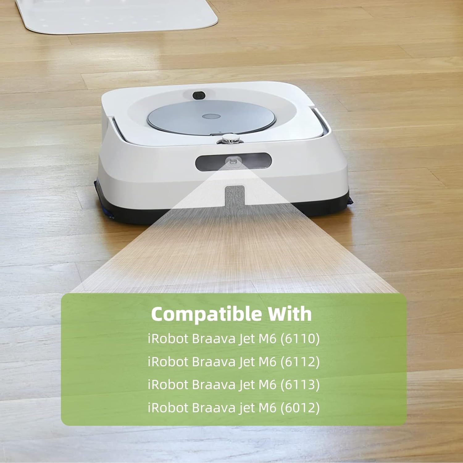 8 Pack Mop Pad or iRobot Braava Jet M6 Ultimate Robot Mop, Upgraded M6 Wet Mopping Pad, Washable Microiber Replacement Cleaning Pad - Image 3