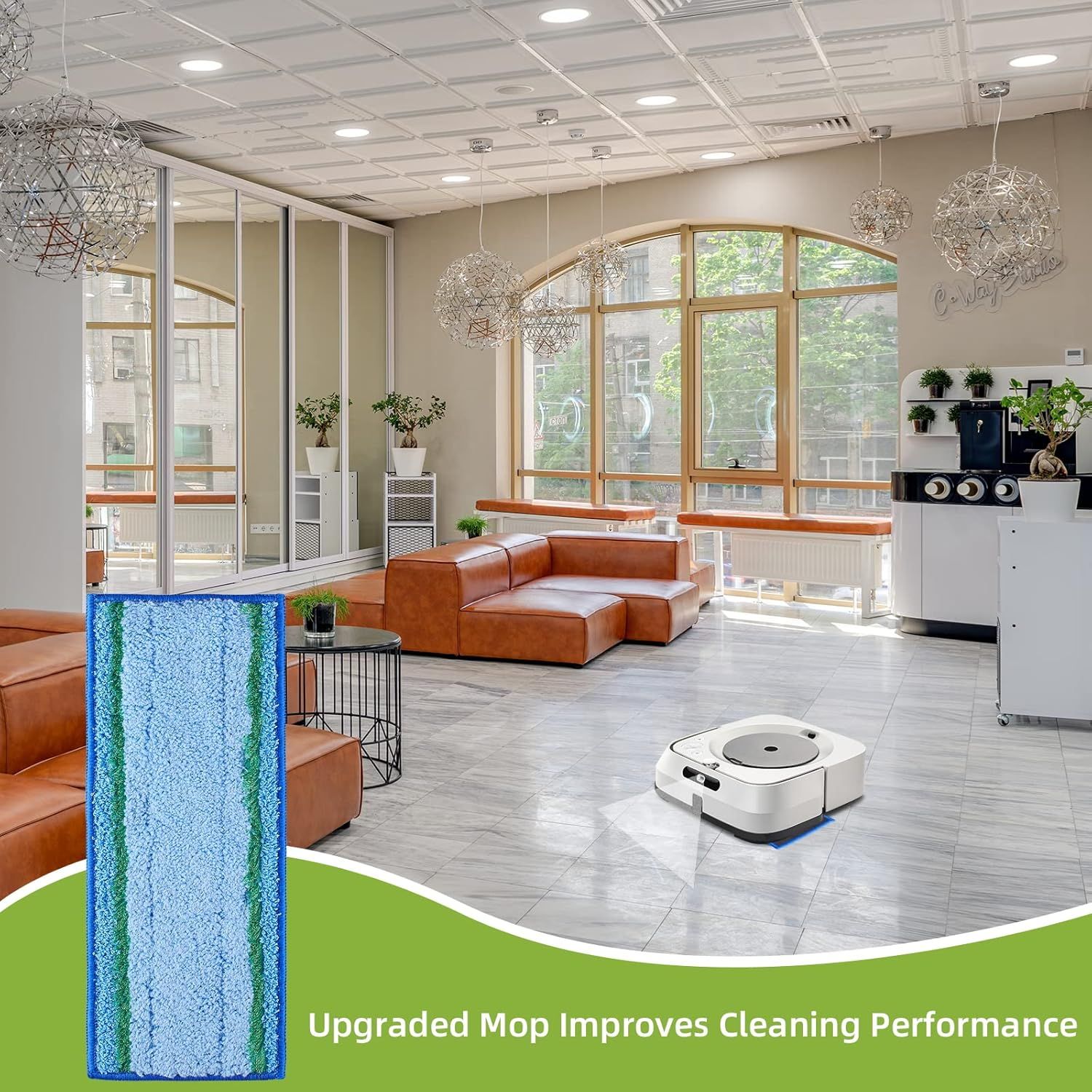 8 Pack Mop Pad or iRobot Braava Jet M6 Ultimate Robot Mop, Upgraded M6 Wet Mopping Pad, Washable Microiber Replacement Cleaning Pad - Image 7