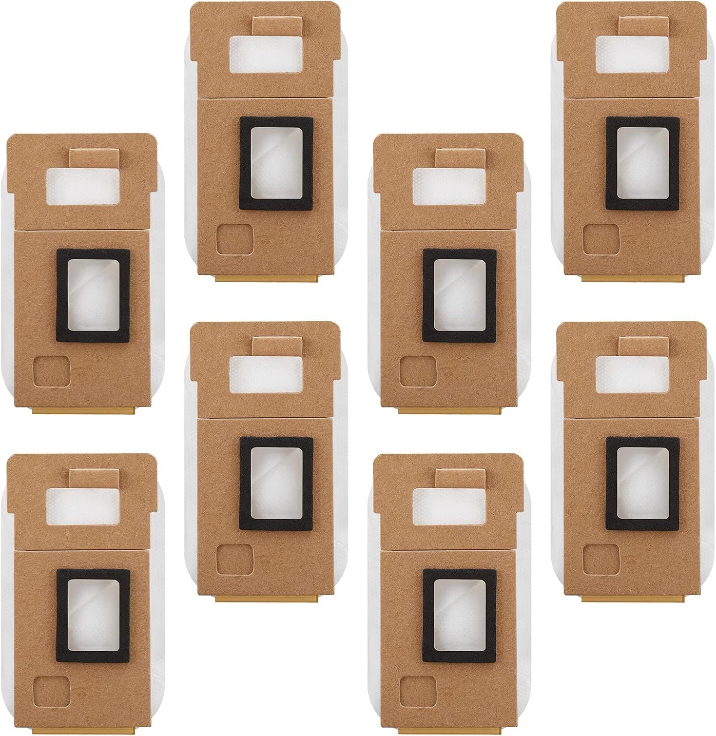 8 Pack Dust Bag or  S7 / S7+ Vacuum Cleaner Auto-Empty Dock, 3L Large Capacity Replacement Bag - Image 1