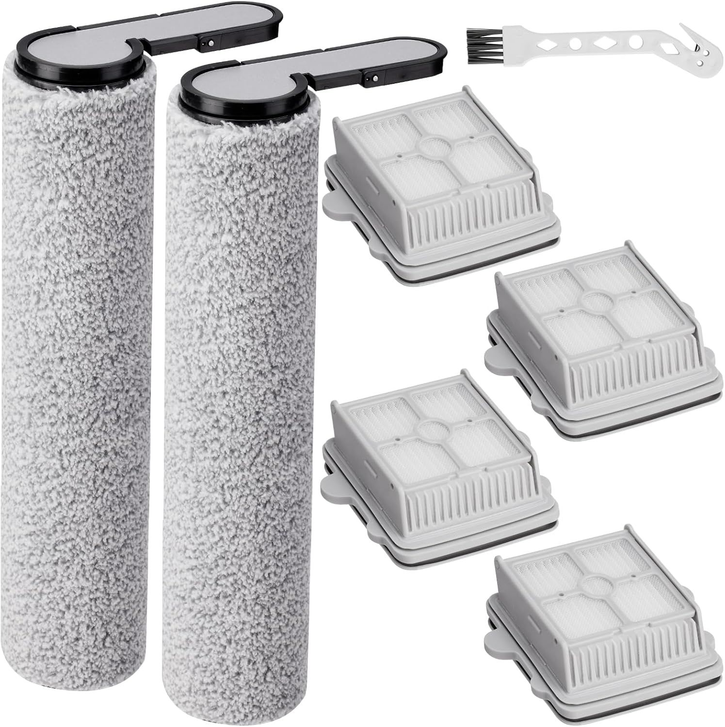 6 Pack 25 Roller Brushes and HEPA ilters Replacement Parts, Compatible with  25/25 ACE/25 ALT/25 LT/25 RT/25 GT/25 BX/25 Combo/25 ACE Combo Cordless Wet Dry Vacuum Cleaner - Image 1