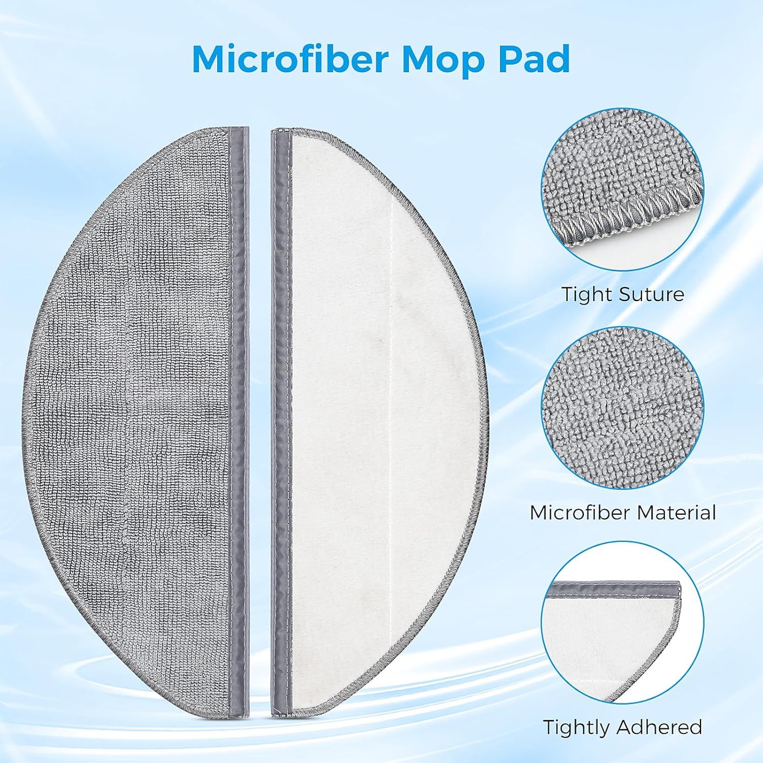 22 Pack Replacement Accessories or  Q7 M5 / Q7 M5+ / Q7 L5 / Q7 L5+ Robot Vacuum Cleaner, 2 Main Brushes 6 Side Brushes 6 HEPA ilters 6 Mop Pads 1 Cleaning Brush 1 Screwdriver - Image 6