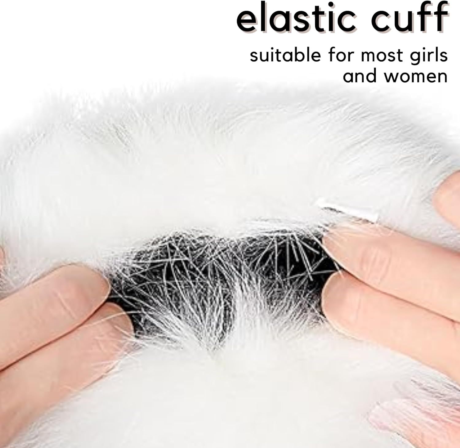 Arm Warmers or Women, Wrist Cus aux ur Winter Wrist Warmer, urry Bands or Cosplay & Party Outit - Image 3