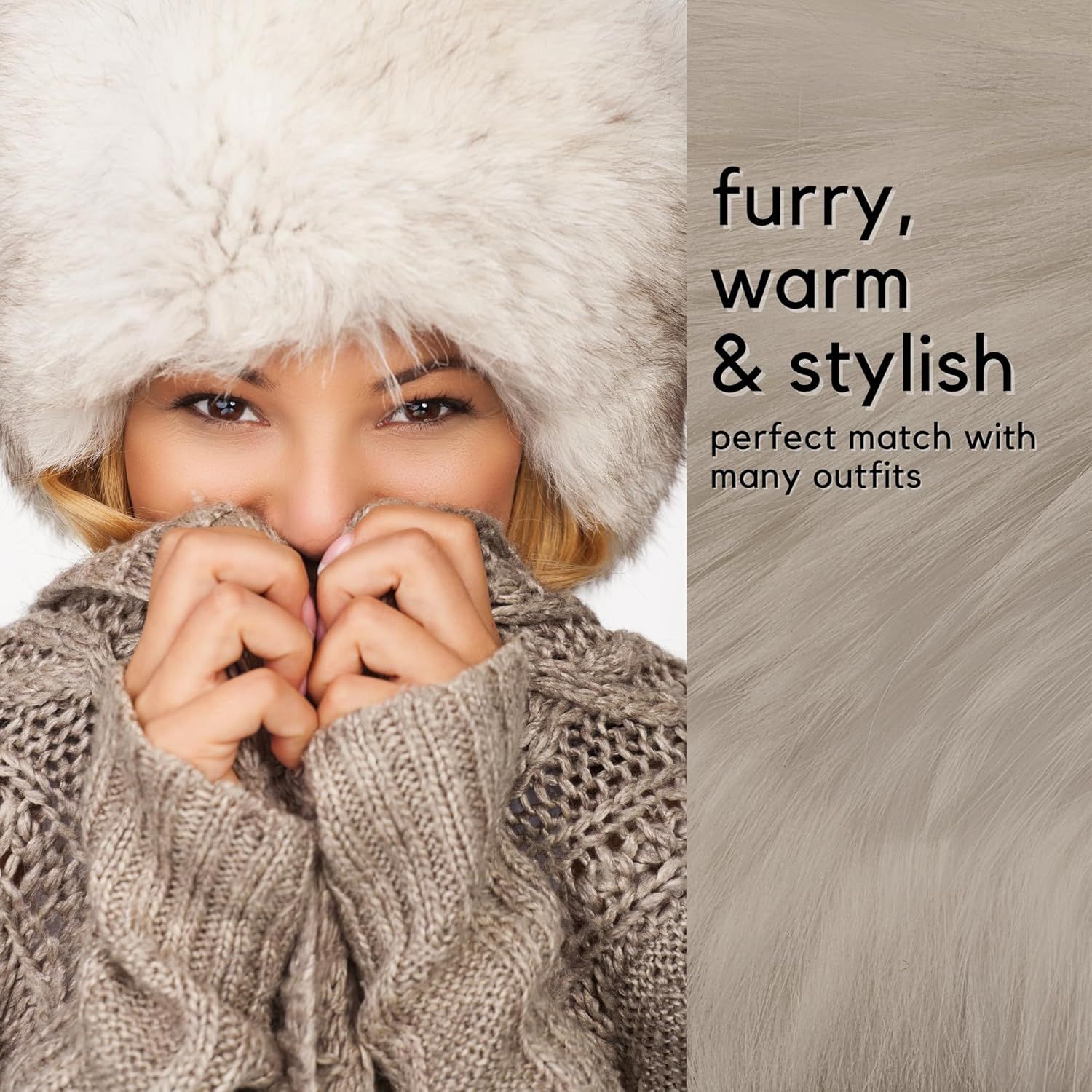 Arm Warmers or Women, Wrist Cus aux ur Winter Wrist Warmer, urry Bands or Cosplay & Party Outit - Image 4