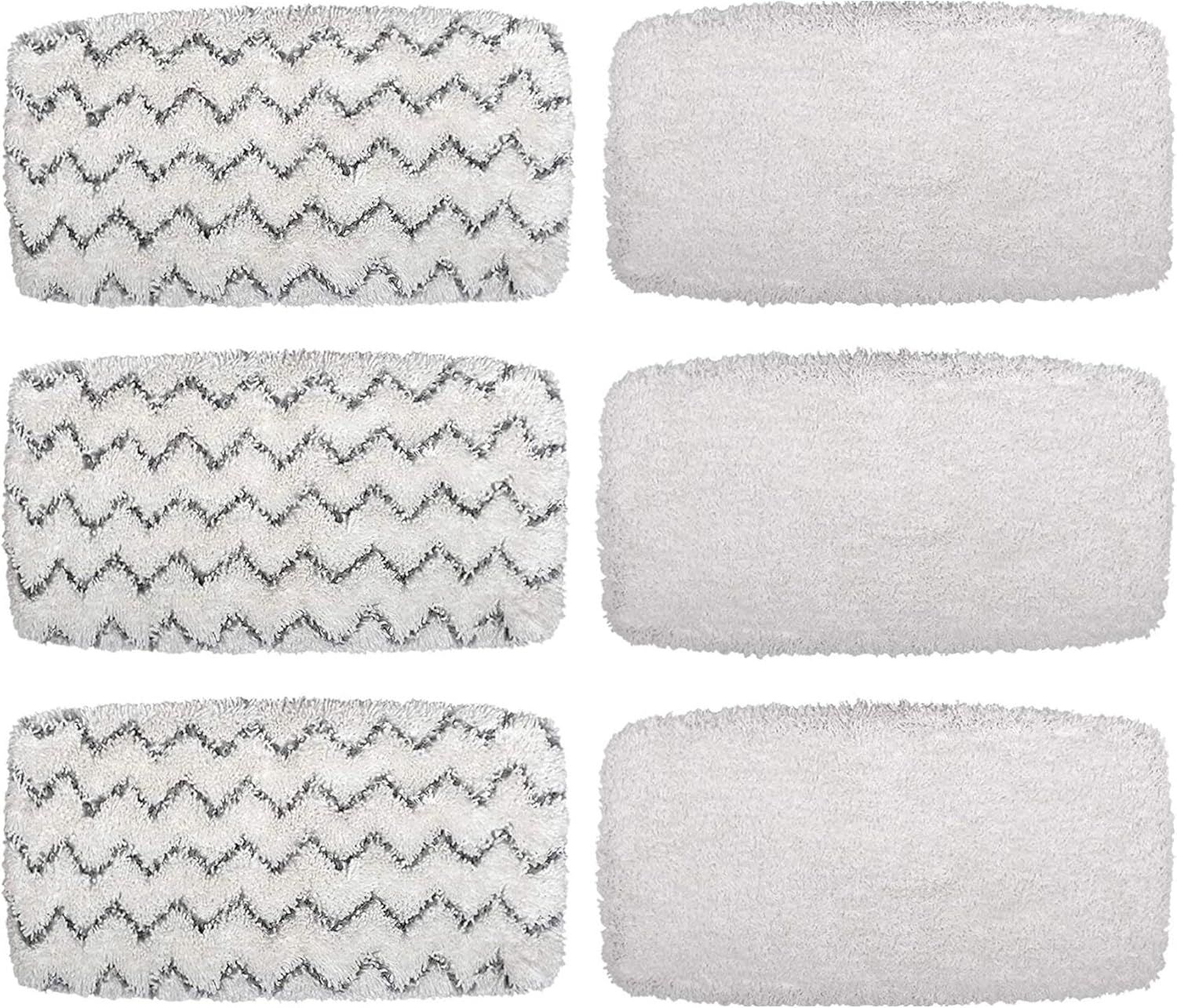 Steam Mop Pads or Bissell Powerresh Vac & Steam Series - 6 Pack, Compatible with 2747A, 1132, 1543, 1632, 1652 Models, Hard loor Mop - Image 1
