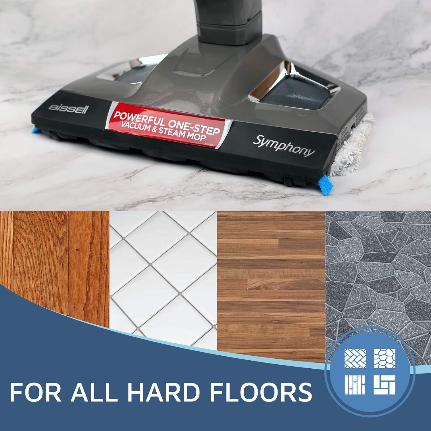 Steam Mop Pads or Bissell Powerresh Vac & Steam Series - 6 Pack, Compatible with 2747A, 1132, 1543, 1632, 1652 Models, Hard loor Mop - Image 5