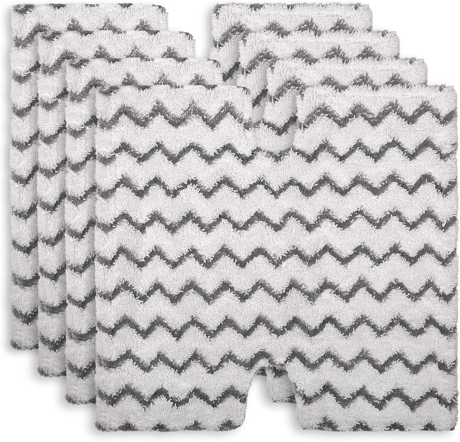 Steam Mop Pad or Shark Genius Lit-Away Pro S5003D S5002Q S5003A S6001W S6001WM S6002 S6002C S6003D S6003 S3973 S3973D S3973WM Washable Steam Mop Replacement Mop Cloth, 4 Pack - Image 1