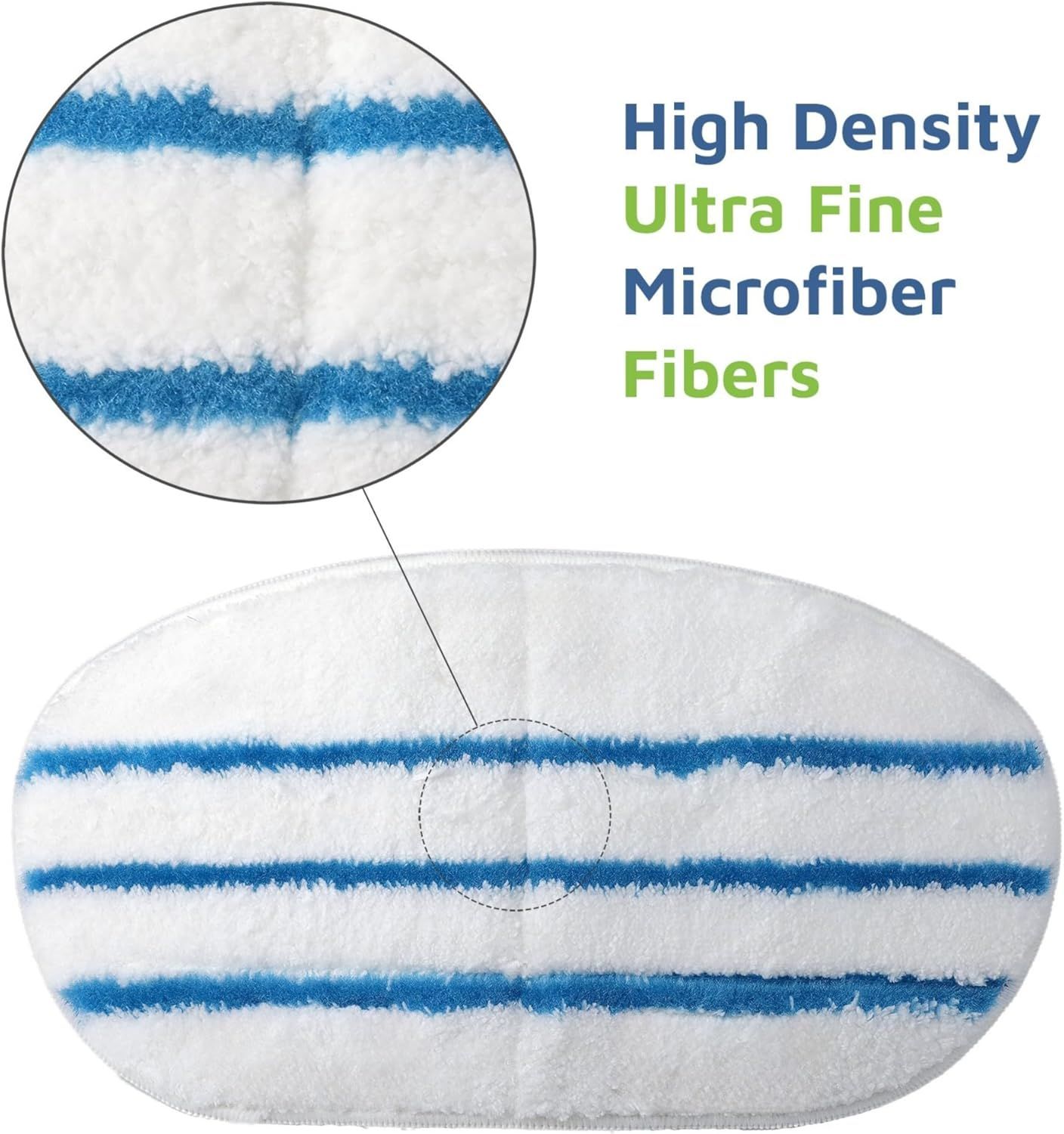 8 Pack Steam Mop Pads or PurSteam ThermaPro 10-in-1 Steam Mop Washable Reusable Pads by - Image 7