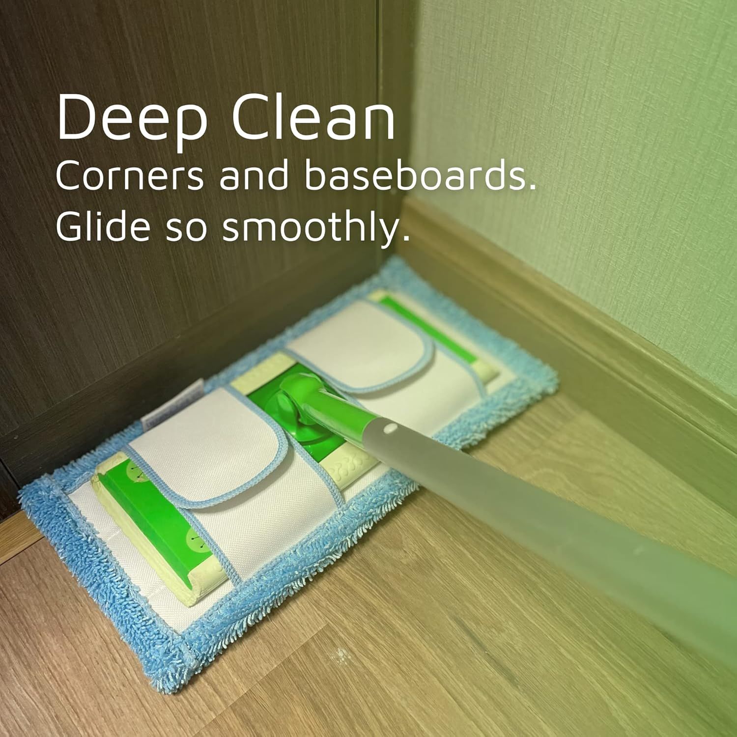 Reusable Mop Pad or Swier Sweeper Mop, 12.5'' Microiber Mop Pad Reill Washable or Hard loor Baseboard Cleaning, Wet/Dry Cleaning Pad, 4 Pack - Image 5