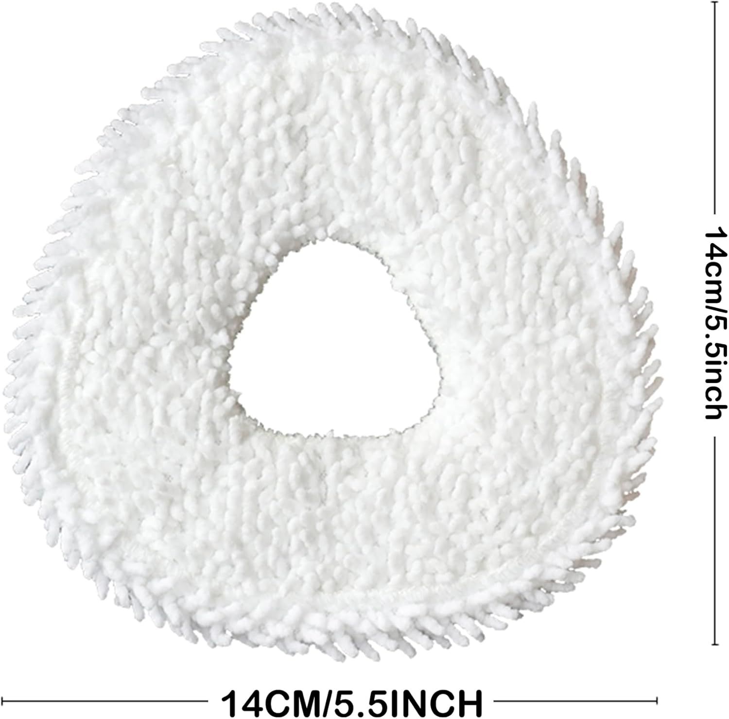 Robot Vacuum and Mop Pads 10 Pack or Narwal reo X Ultra/reo /reo Z Ultra/reo Z10/reo Pro/reo Z10 Ultra Robot Vacuum, High Absorbency Microiber Replacement Pads, Washable Robot Mop Pads White - Image 2