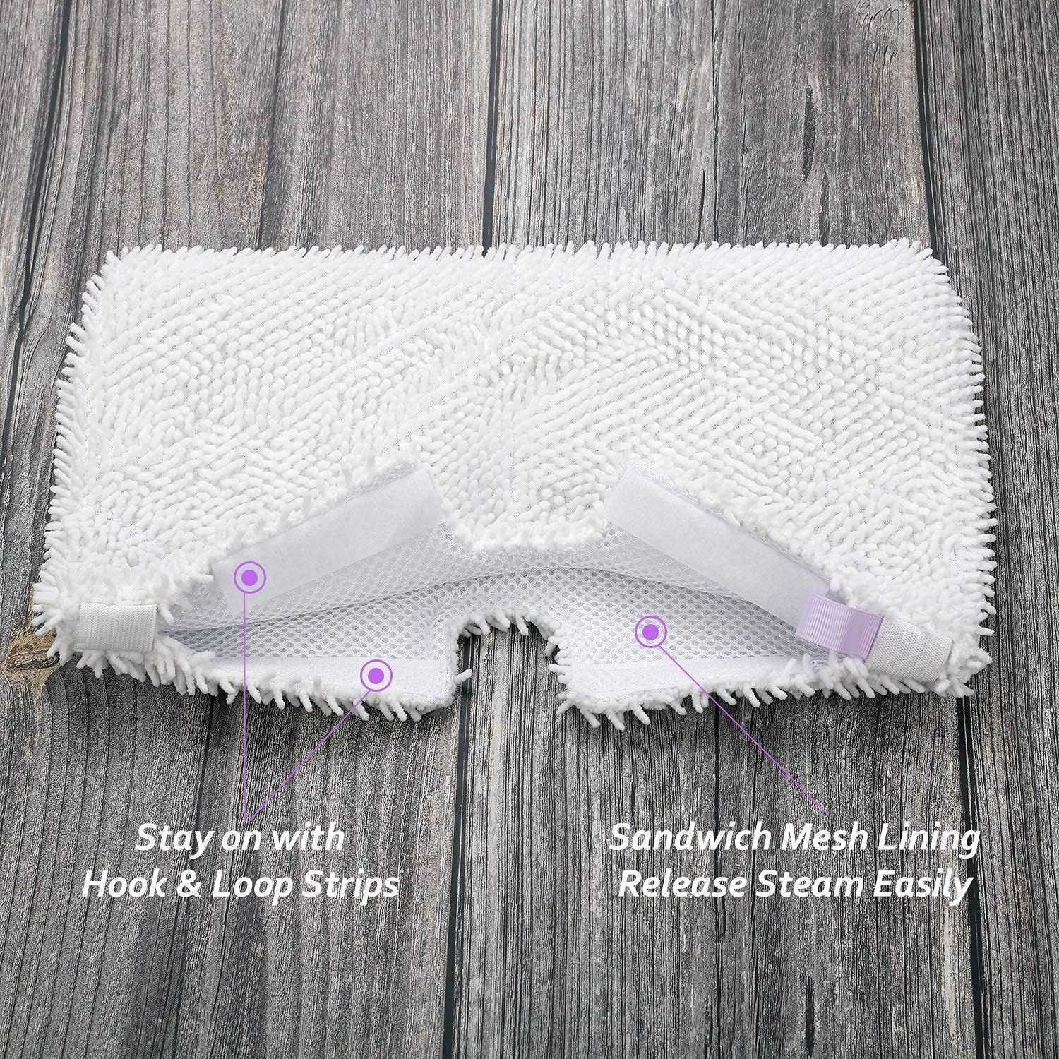 8 Pack Replacement Microiber Mop Pad or Shark Steam Pocket Mops S3500 Series S3501 S3601 S3550 S3901 S3801 SE450 S3801CO S3601D (4 Sot mop pad+4 scrubby mop pad) - Image 4