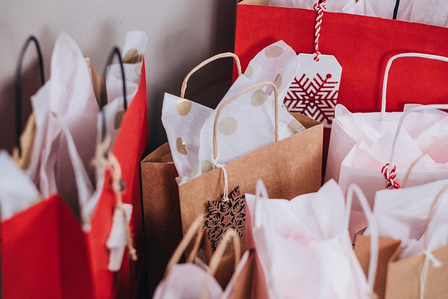 Eupako Kraft Shopping Bags 10x5x13 - 100 PCS Brown Paper With Handles, Gift Bulk, Party Favor, Merchandise, Retail - Image 6