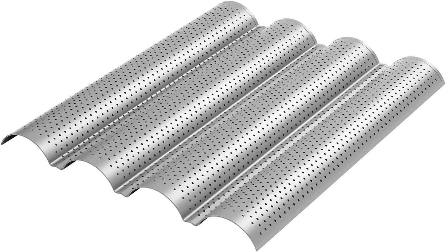 2 Pack Nonstick Perorated Baguette Pan 15