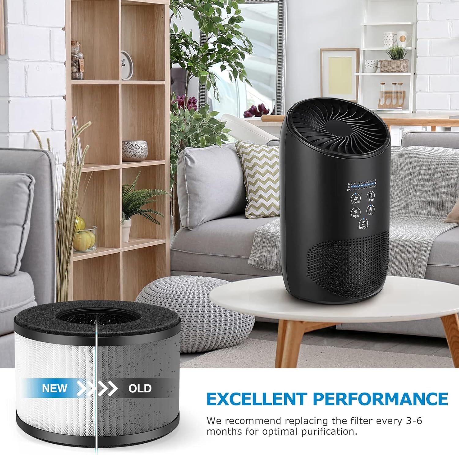 2-Pack BS-03 Replacement ilter Compatibel with PARTU and Slevoo BS-03 Air Puriier Part U & Part X, 3-in-1 iltration System (Not it BS-01） - Image 3