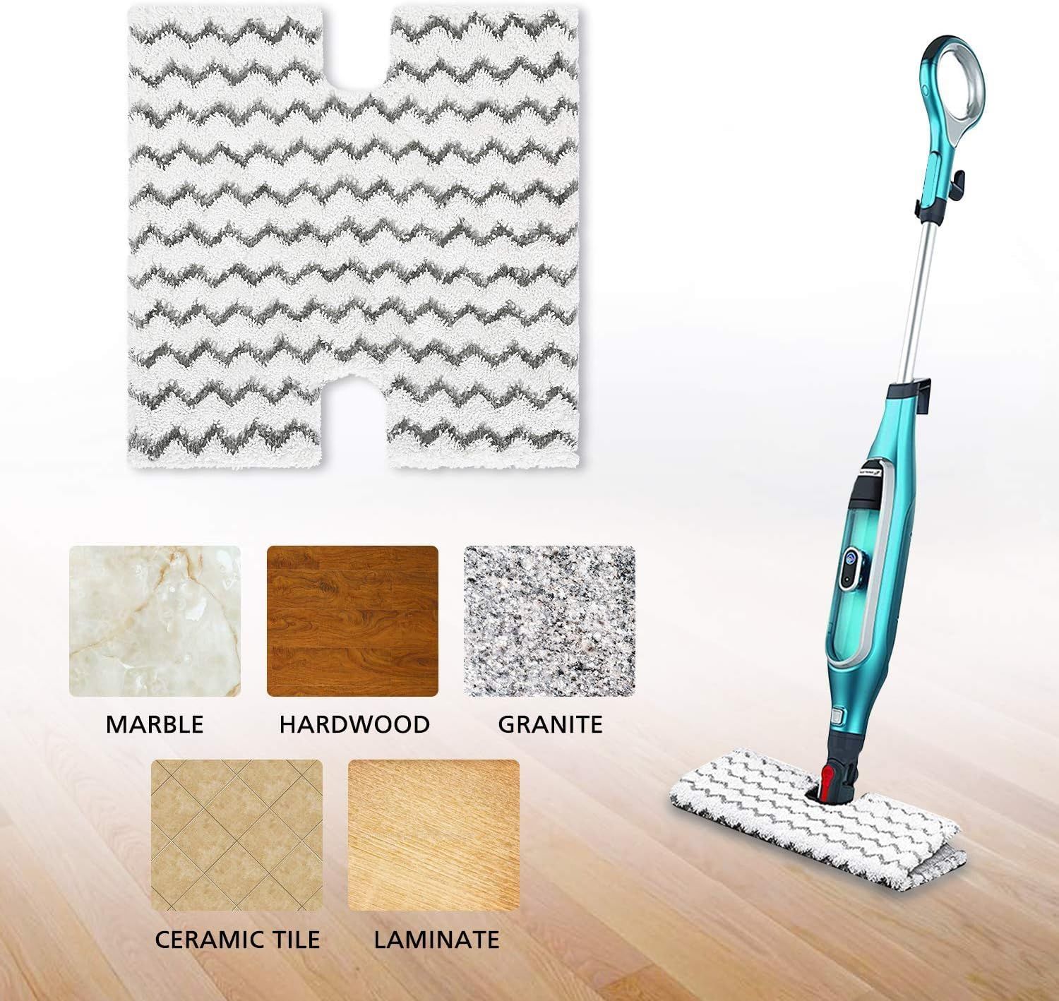4 Pack Steam Mop Pads Replacement or Shark Lit-Away Pro & Shark Genius Mop System Pocket Mop S3973 S3973D S3973WM S5001 S5002Q S5003A S5004 S5004W S6001W S6001WM S6002 S6002C S6003D S6003W - Image 4