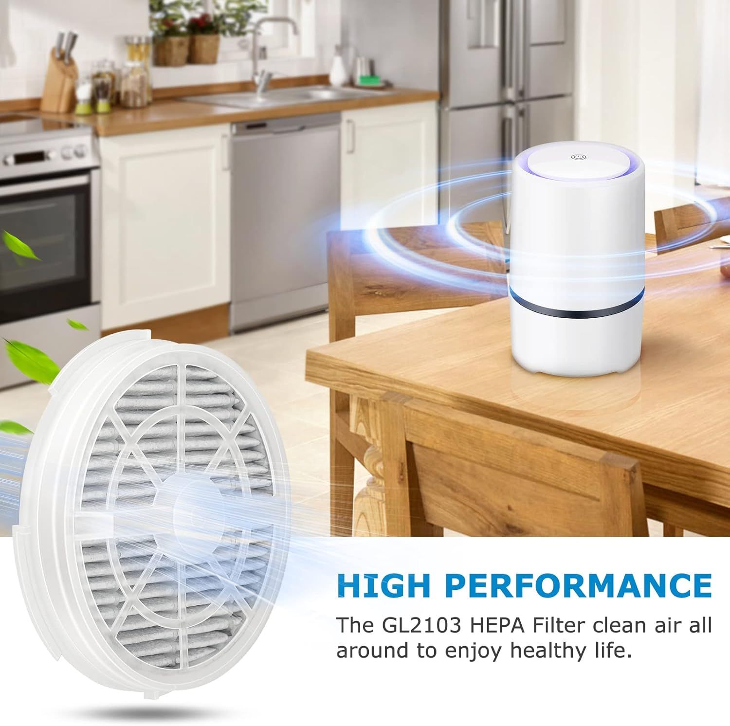 GL2103 Replacement ilter or RIGOGLIOSO GL2103, JINPUS GL-2103, LTLKY 900S Air Puriier, 2-in-1 HEPA ilters and Activated Carbon ilters (3-Pack) - Image 7