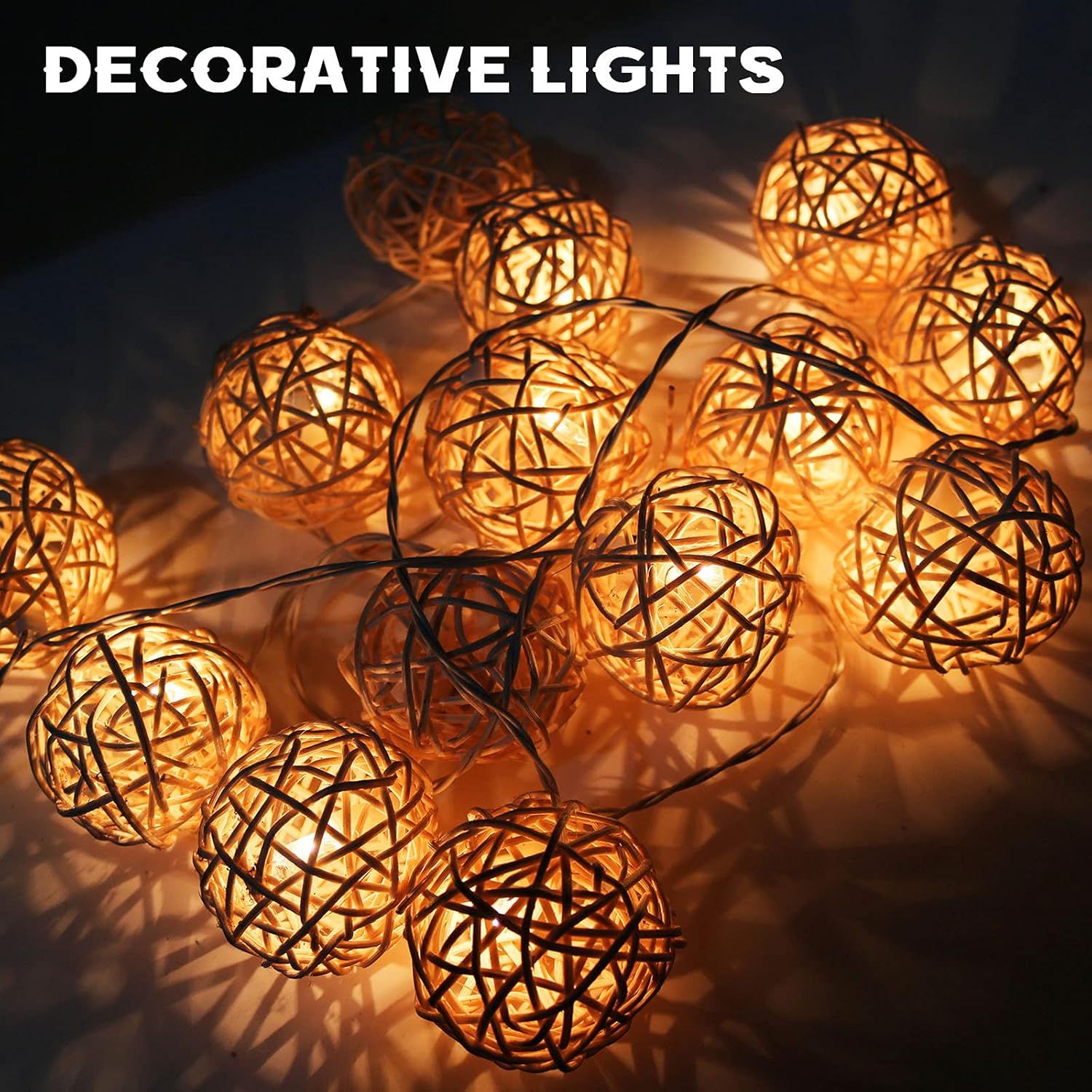 30 Pcs 4th o July Rattan Ball Decorations, Patriotic Red Blue White Stars or USA 250th Anniversary Home Decor Memorial Independence Day Crat Vase Bowl iller Table Party Decorative Supplies - Image 6