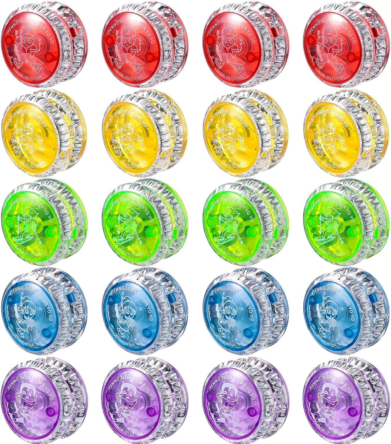 40 Pieces Light up Yo Yo Bulk, LED Responsive Ball Colorul Plastic Light up Party avors or Birthday Bag illers Carnival Prizes - Image 1