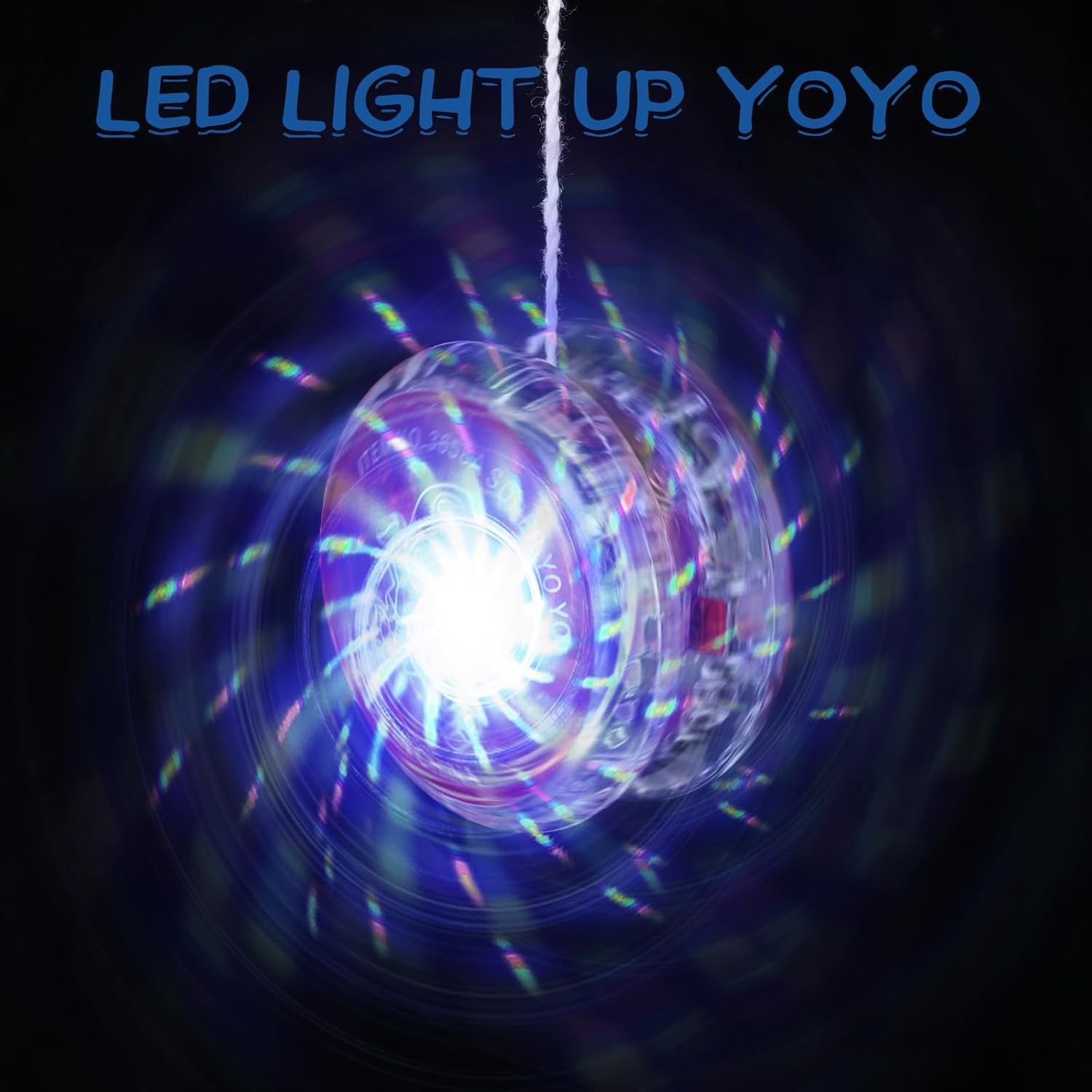 40 Pieces Light up Yo Yo Bulk, LED Responsive Ball Colorul Plastic Light up Party avors or Birthday Bag illers Carnival Prizes - Image 5
