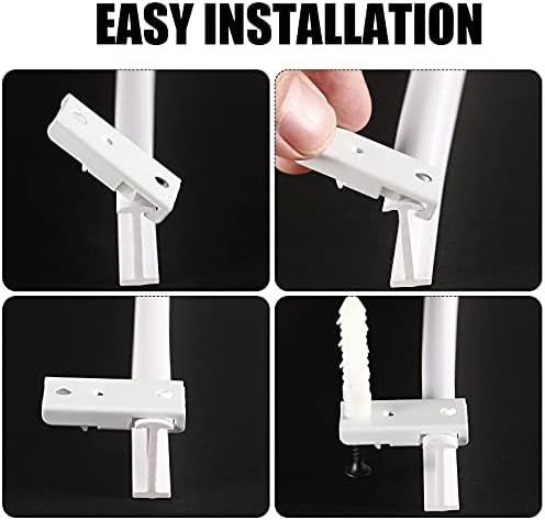 lexible Bendable Ceiling Curtain Track, 9.8t/16.4t(5m), Ceiling Mount or Curtain Rail with Track, Room Divider(5 m,White) - Image 4