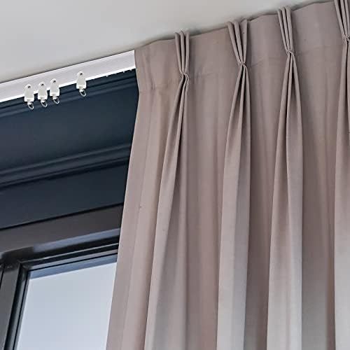 lexible Bendable Ceiling Curtain Track, 9.8t/16.4t(5m), Ceiling Mount or Curtain Rail with Track, Room Divider(5 m,White) - Image 7