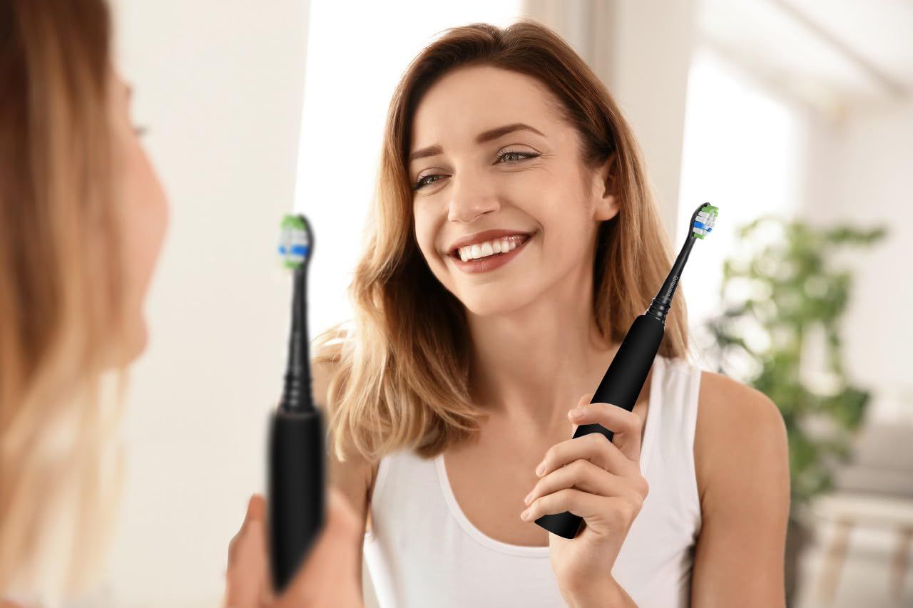 Replacement Brush Heads Compatible with Philips Sonicare ProtectiveClean 6100, 5100, 4100 Electric Toothbrush, W Toothbrush Head or Sonicare 6062/95, Black, 12 Count - Image 7