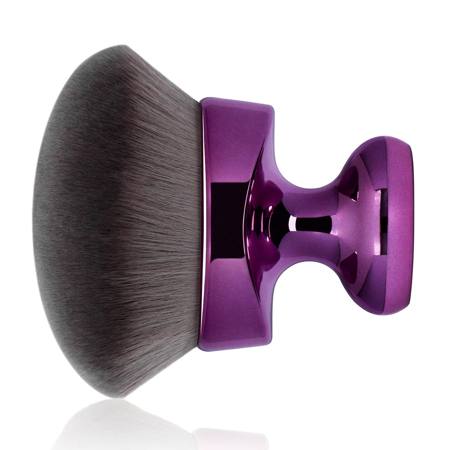 Blend & Blur Extra Large Body Kabuki Brush & Sel Tanner Brush - or Body Makeup & oundation - Blending Applicator or Sel Tanning - Durable Vegan Bristles - with Protective Bag (Purple-large) - Image 1