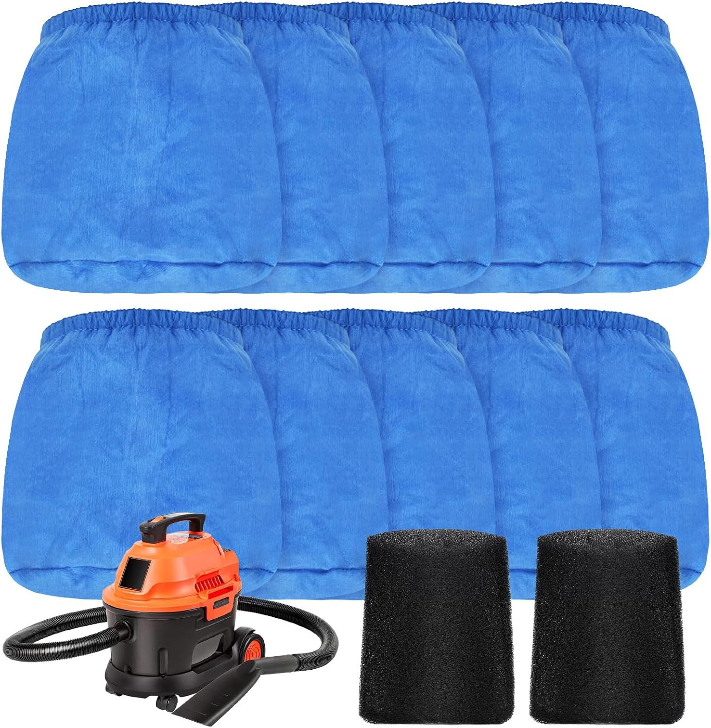 10 Pack VRC2 Cloth ilters or Vacmaster 1.5–3.2 Gallon Wet/Dry Vacuums, Compatible with Armor All 1.5 & 2.5 Gallon Shop Vac AA155, AA255, AA255W, Plus 2 Pack V21 oam ilters or Wet Pick-Up - Image 3