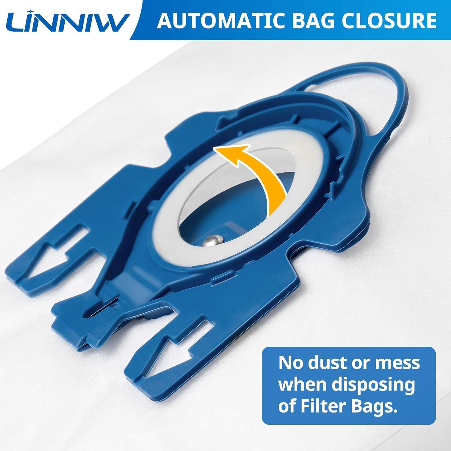 20 Pack 3D Airclean GN Vacuum Cleaner Bags and 20 Pack JM Vacuum Bags Compatible with Miele Canister Vacuum Cleaner - Image 4