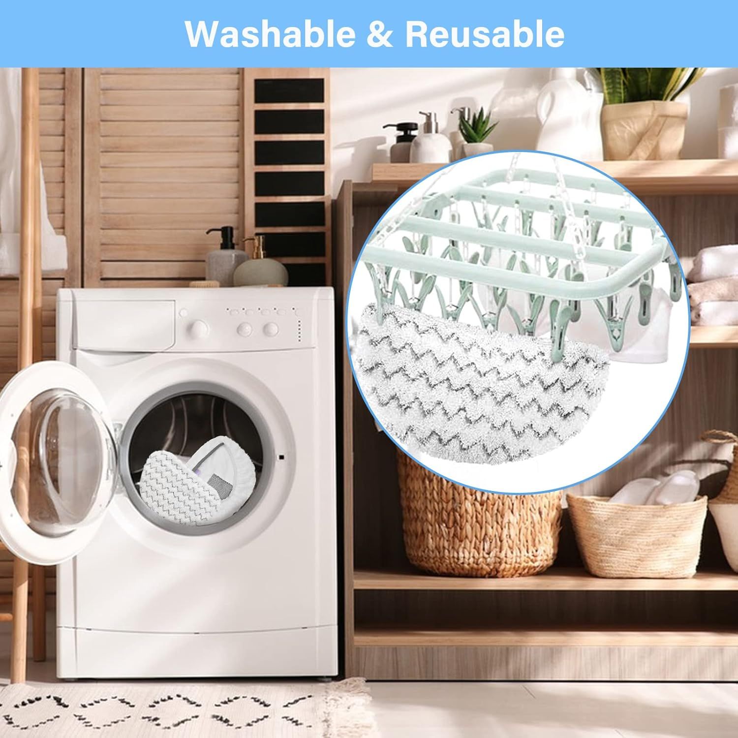 12 Pack 1940 Steam Mop Replacement Pads or Bissell Powerresh Steam Mop 1940 1440 1806 1544 2075 2685A 2814 Series, Model 19402 19404 19408 19409 1940A 1940 1940Q 1940T 1940W B0006 B0017 2075A 15441 - Image 7