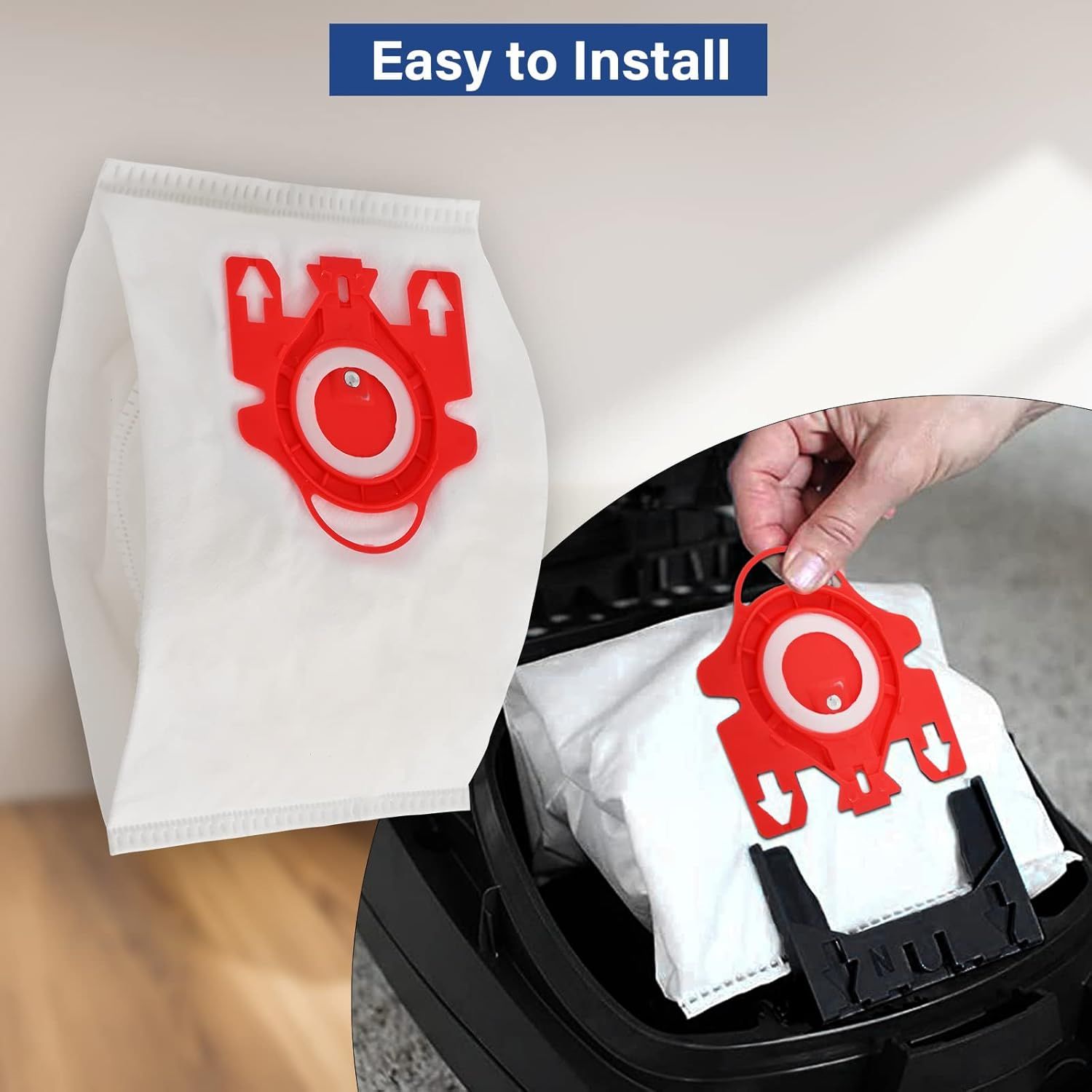 14 Packs 3D Airclean Bags Replacement or Miele JM Vacuum Cleaner Bags,Compact C1, Compact C2, Complete C1, S241, S290, S300i, S500, S700, S4, S6 Series, Replaces Part 10123220 - Image 6