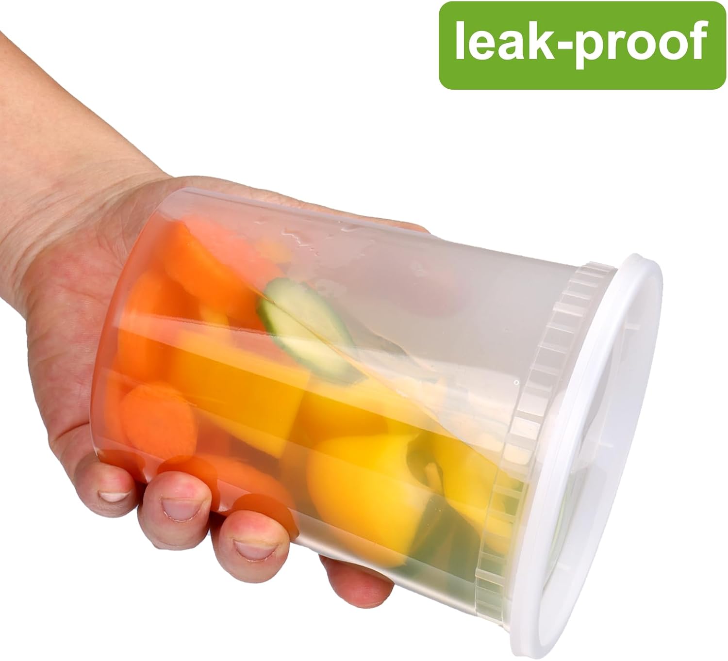 Moretoes 60 Sets 32 Oz Soup Containers with Lids, Deli Containers with Lids, Heavy-Duty Microwaveable Airtight Container for Soups, Leftovers, Sauces - Image 3