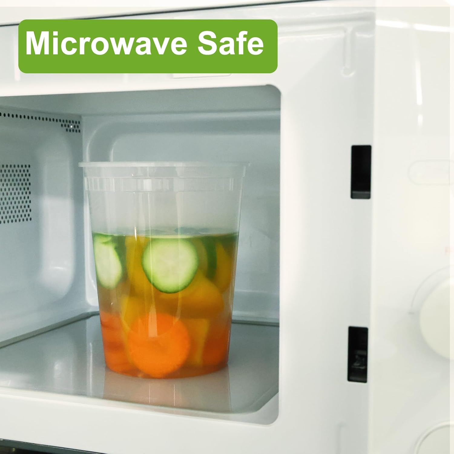 Moretoes 60 Sets 32 Oz Soup Containers with Lids, Deli Containers with Lids, Heavy-Duty Microwaveable Airtight Container for Soups, Leftovers, Sauces - Image 4