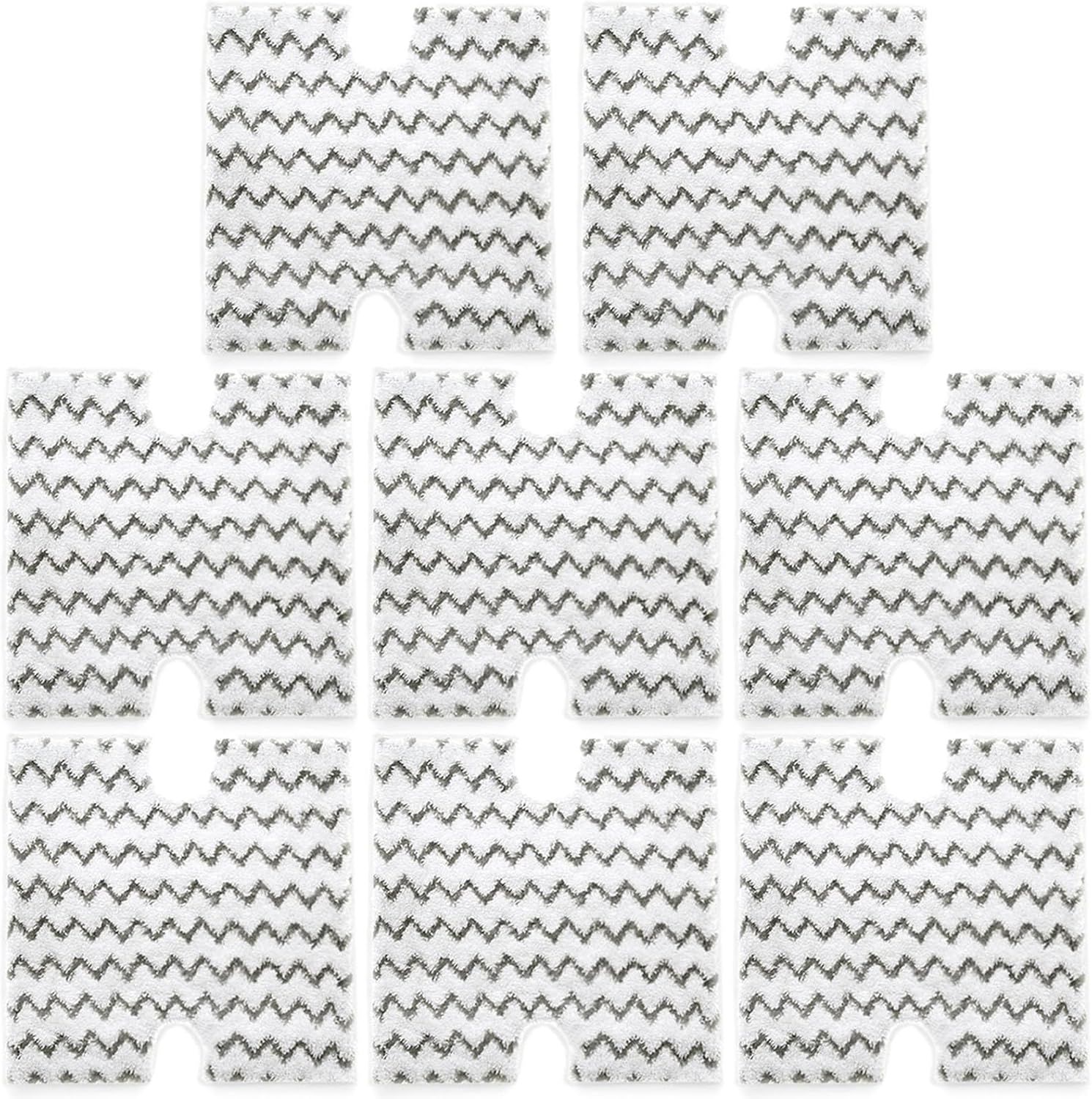 S3973D Steam Mop Replacement Pads or Shark Lit-Away Pro & Genius Steam Pocket Mop S3973 S3973D S5003D S3973WM S5001 S5002Q S5003A S5004 S5004W S6001W S6001WM S6002 S6002C,Part # P184WQ, 8 Pack - Image 1