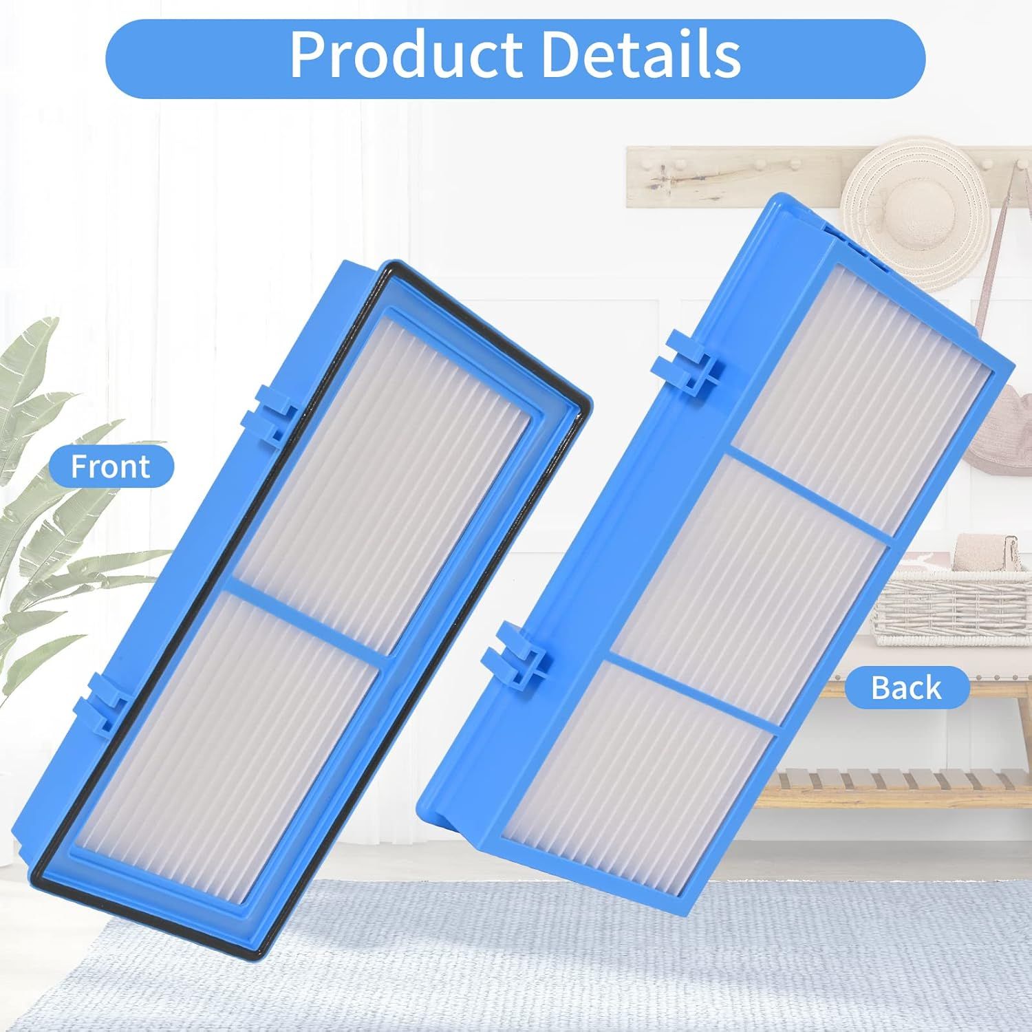 8 Pack Replacement ilters Compatible or Holme-s AER1 Air Puriier Total Air Clean 2 HEPA Air ilters 6 Carbon Booster ilters Replacement ilter or HAP30AT,HAP242 NUC - Image 6