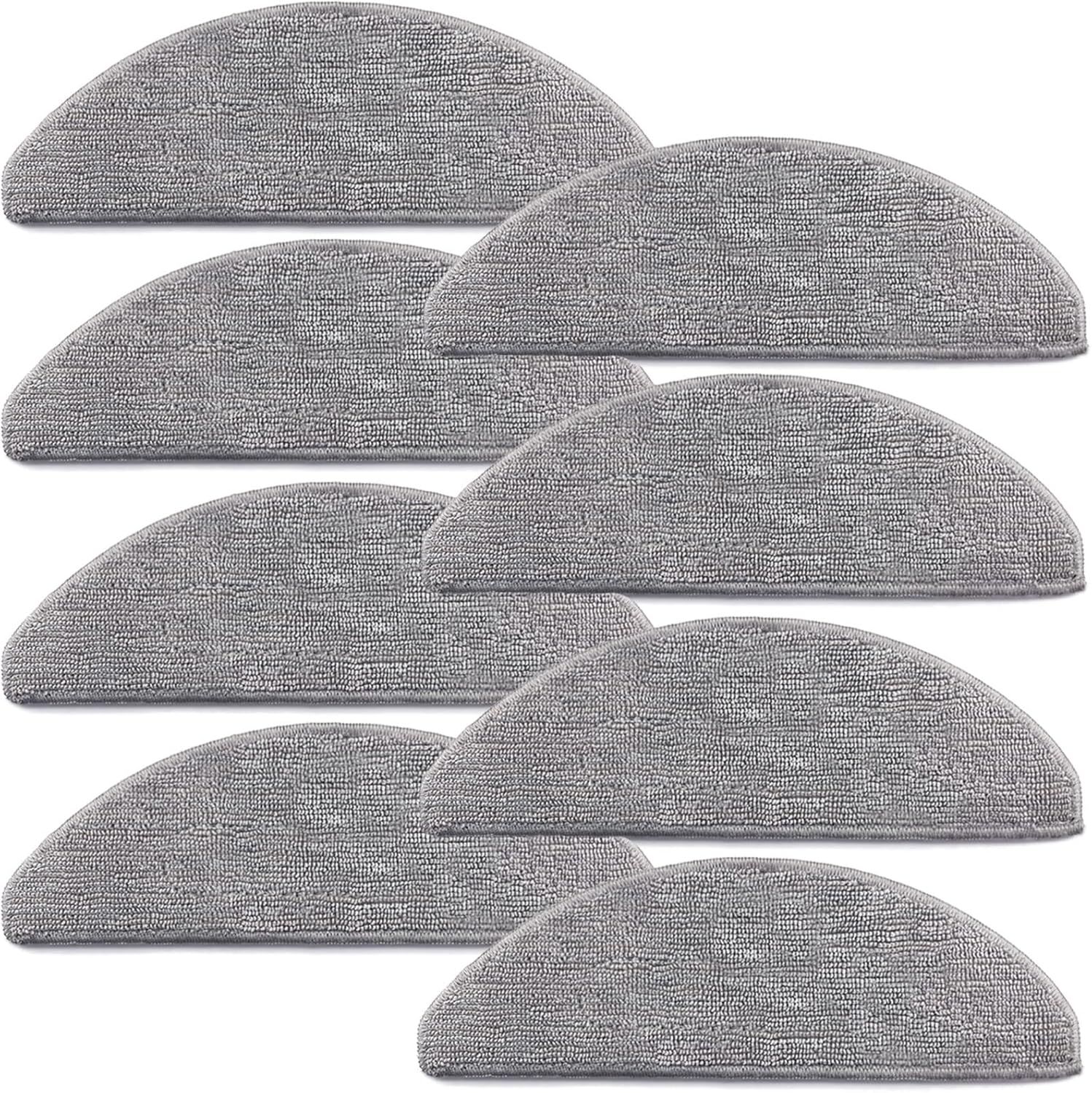 8 Pack i5 Replacement Mop Pads Compatible or iRobot Roomba Combo i5, i5+, j5, j5+ Robot Vacuum Cleaner Mop, 8 Pack Washable and Reusable Mop Pads - Image 1