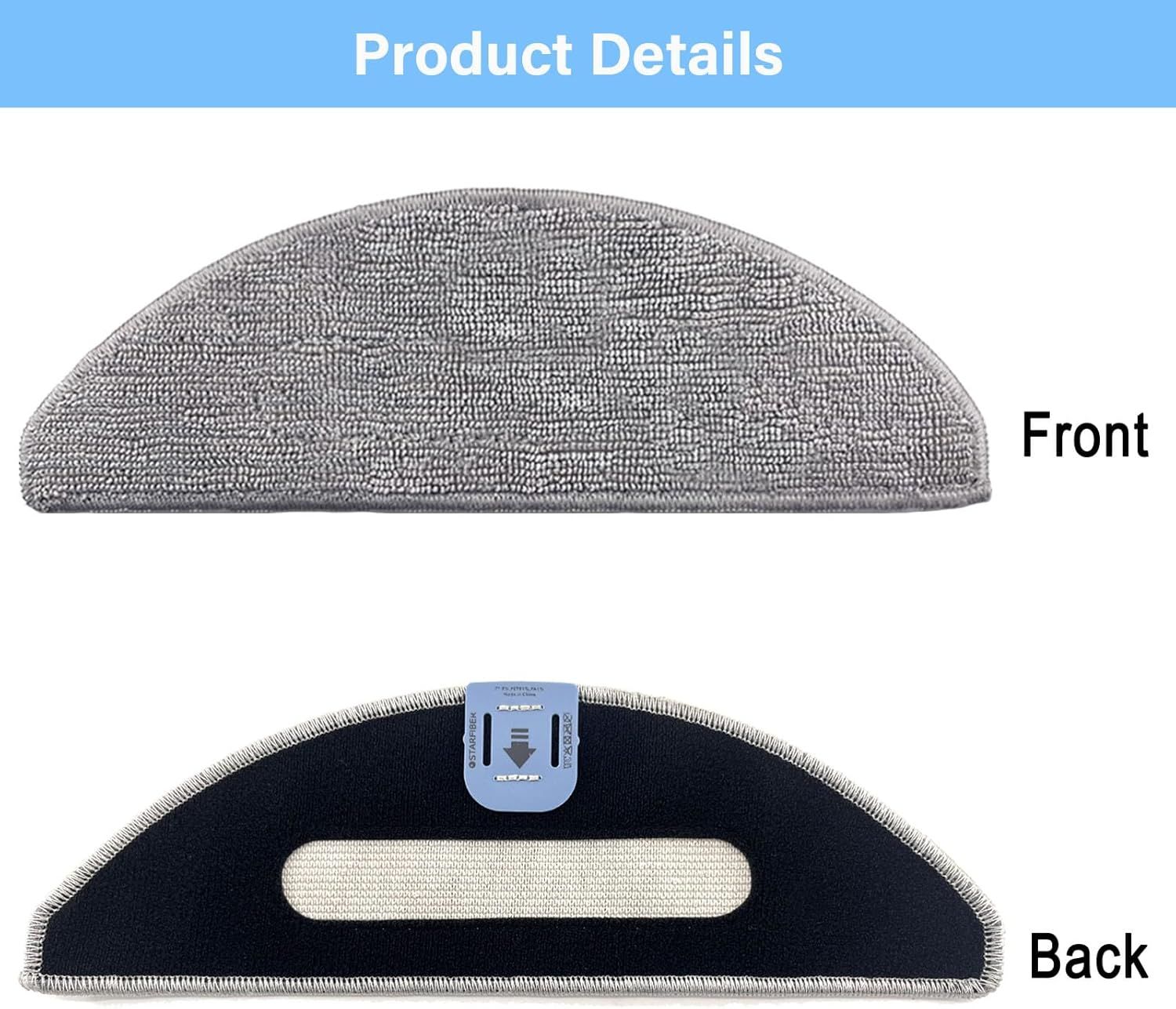 8 Pack i5 Replacement Mop Pads Compatible or iRobot Roomba Combo i5, i5+, j5, j5+ Robot Vacuum Cleaner Mop, 8 Pack Washable and Reusable Mop Pads - Image 4