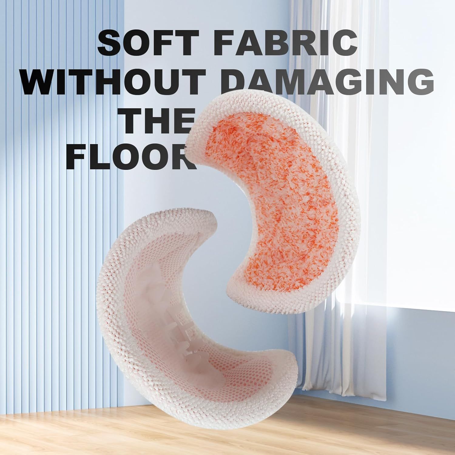 Pads or Shark Steam Scrub Mop: 12 Pack Spin Mop Reills it or Shark S7000 S7001 S7000C S7201 S7000AMZ S8201 S8001 Steam and Scrub Pads - Hard loor Steam Mop Washable Pads S7001TGT - Image 4