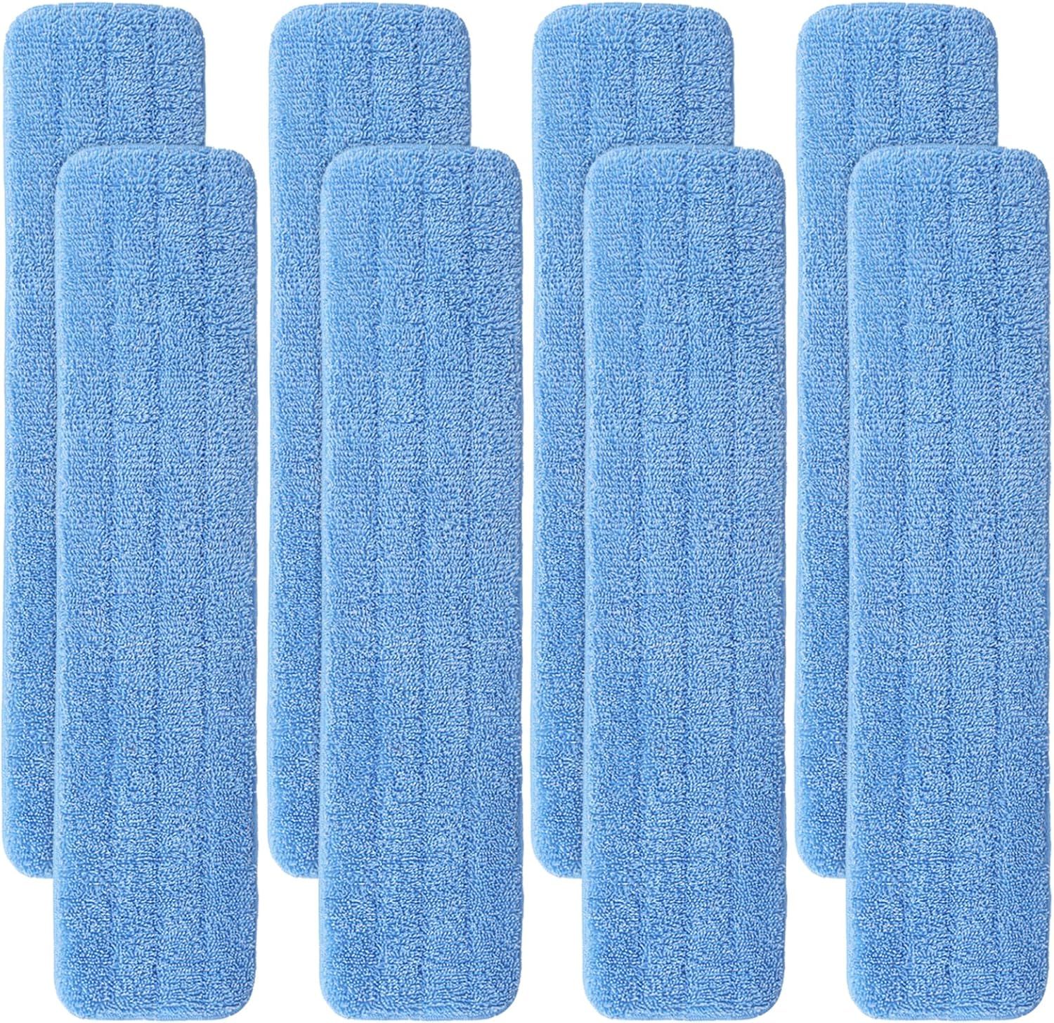 Replacement Microiber Pad or Rubbermaid Commercial 24 Inch Mop Head - 8 Pack Wet & Dry Commercial Cleaning Reills Reusable Mop Reills it or Any Microiber lat Mop System 24