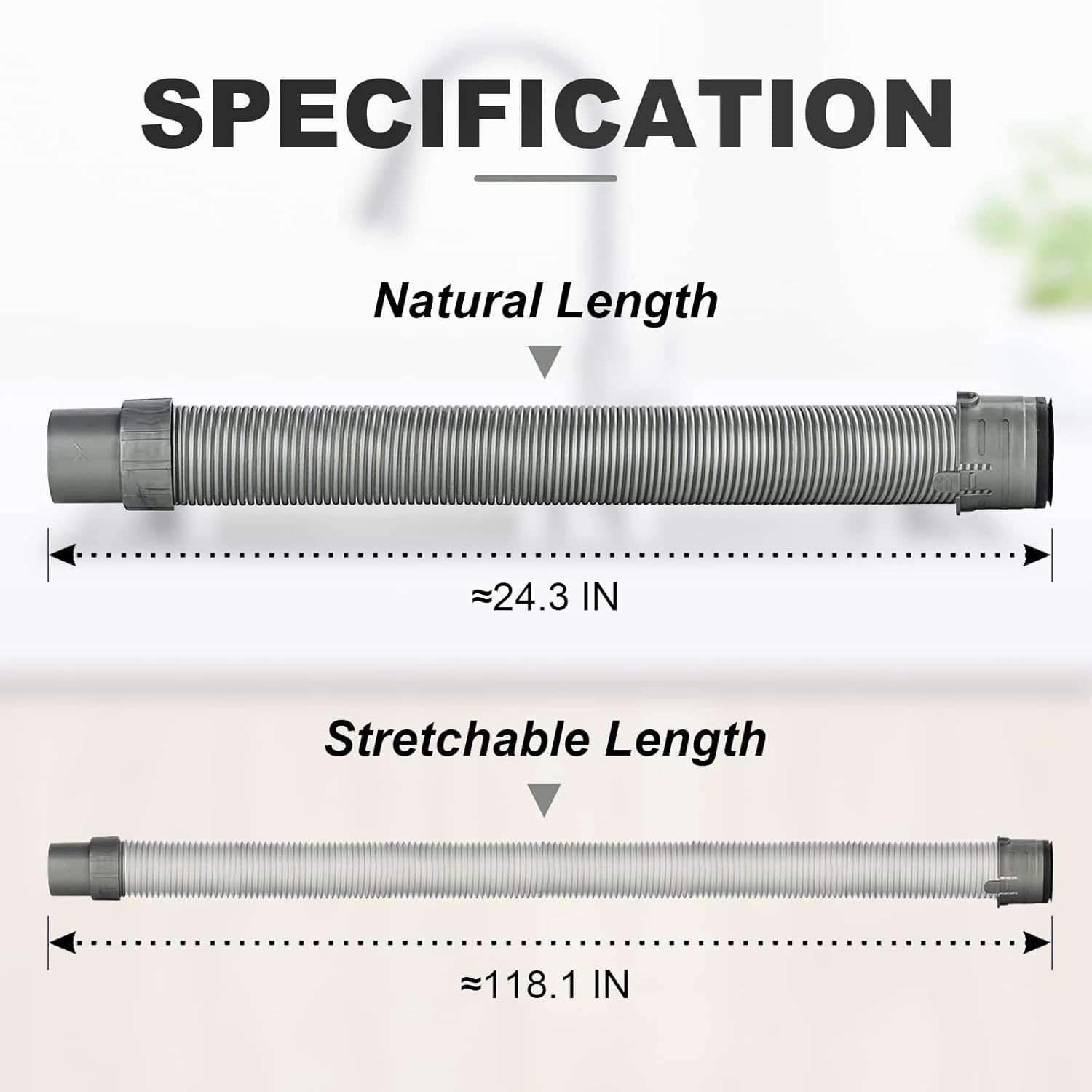 Vacuum Hoses or Shark NV22: Replacement Hose or Shark Navigator Vacuum NV22 NV44 NV46 NV60 NV70 NV80 NV355 UV400 UV410 - Part Number 1114C - Image 3