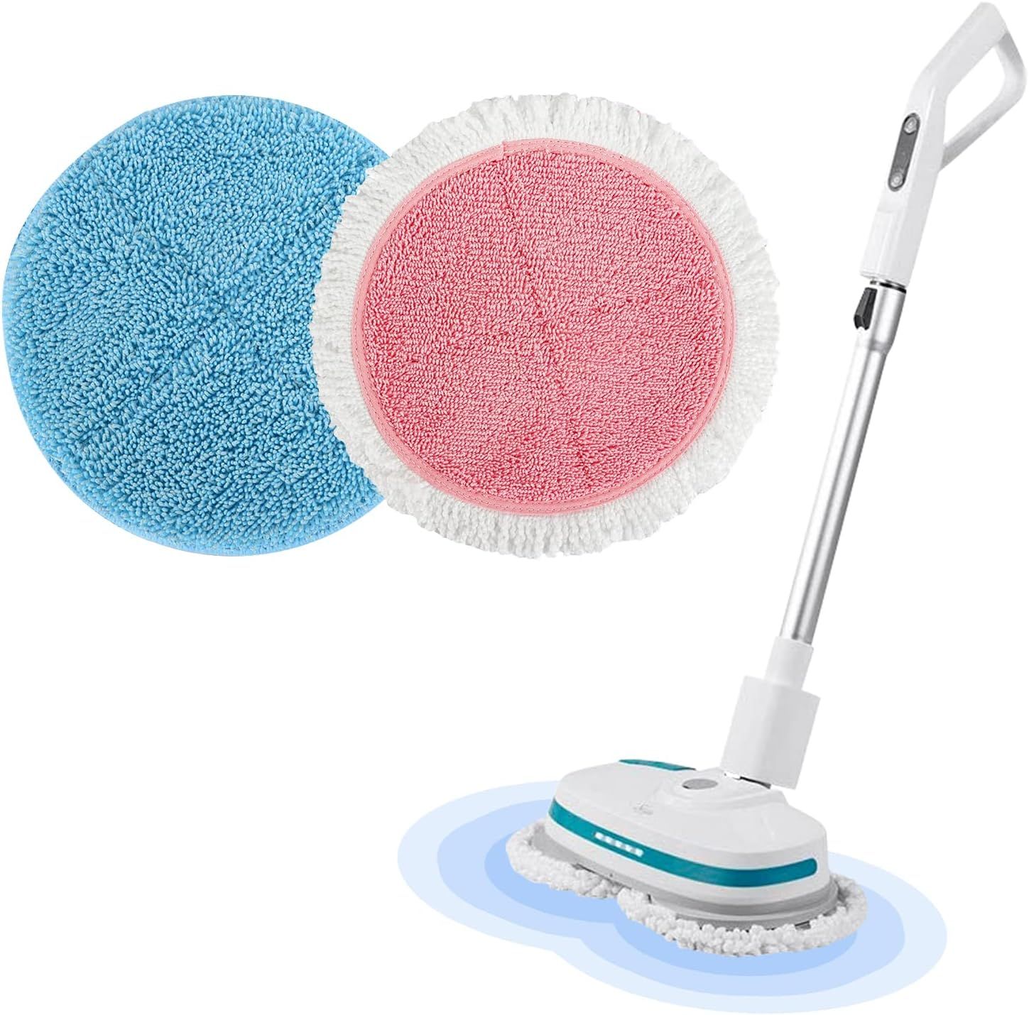 Spin Cordless Electric Mop Pads - 8 Pack Steam Electric Mop Reills it or Vmai/Eous/Idoo/Alabot/Devoac - 7.28inch Spin Replacement Mop Pads or loor Cleaning - Image 3