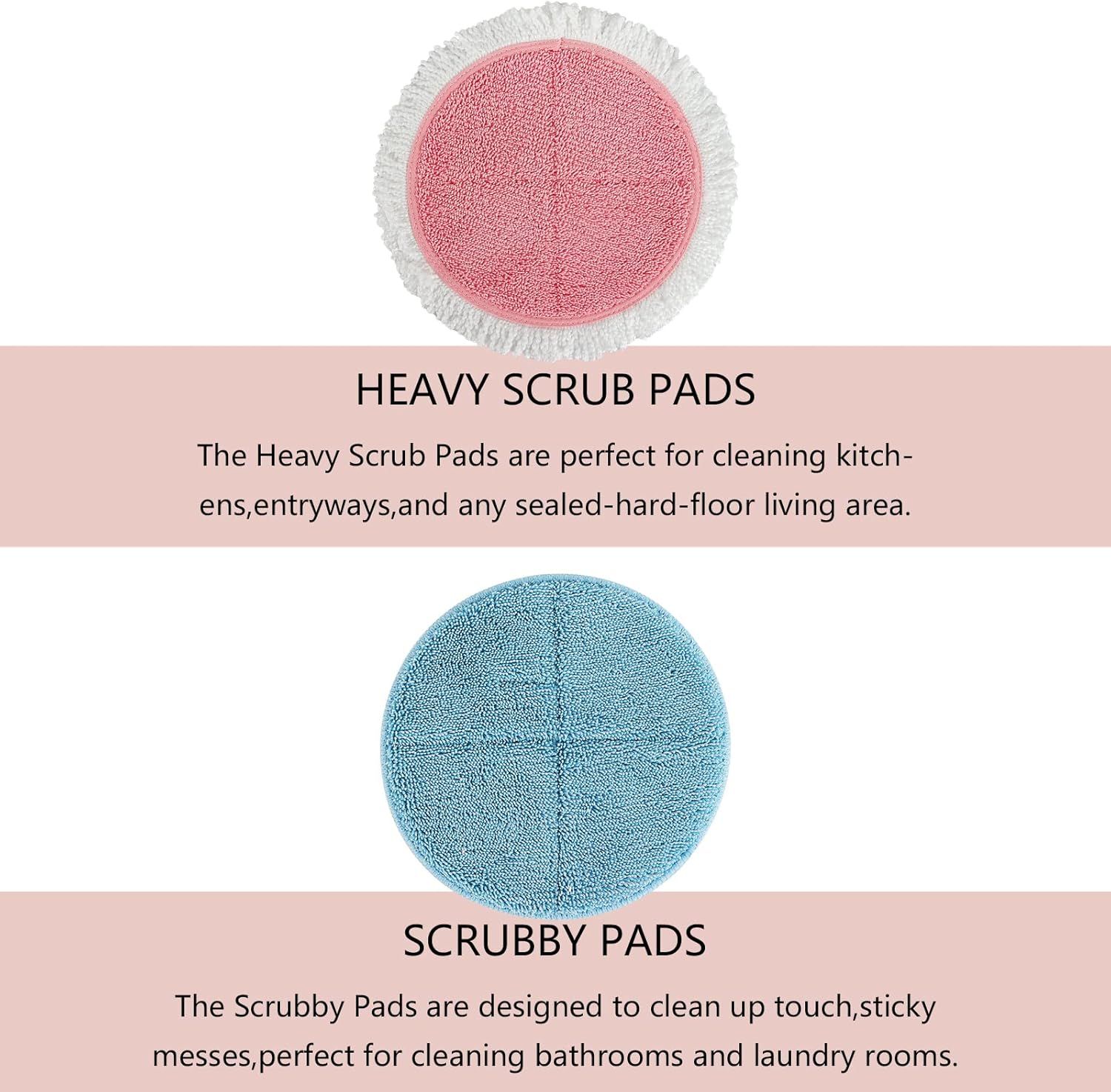 Spin Cordless Electric Mop Pads - 8 Pack Steam Electric Mop Reills it or Vmai/Eous/Idoo/Alabot/Devoac - 7.28inch Spin Replacement Mop Pads or loor Cleaning - Image 4
