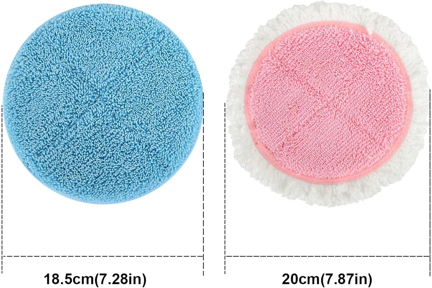 Spin Cordless Electric Mop Pads - 8 Pack Steam Electric Mop Reills it or Vmai/Eous/Idoo/Alabot/Devoac - 7.28inch Spin Replacement Mop Pads or loor Cleaning - Image 6