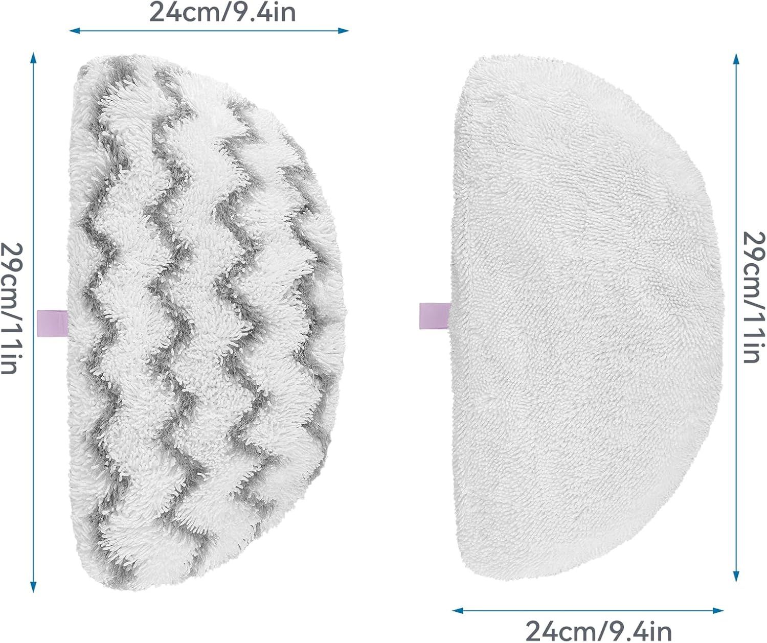 Steam Mop Pads or Bissell Powerresh Steam Cleaner 1940 1806 1544 1440 2075A 2685A 19402 19404 19408 19409 1940A 1940 1940Q 1940T 1940W - Microiber Replacement Pad Reusable Washable - 12 - Image 2