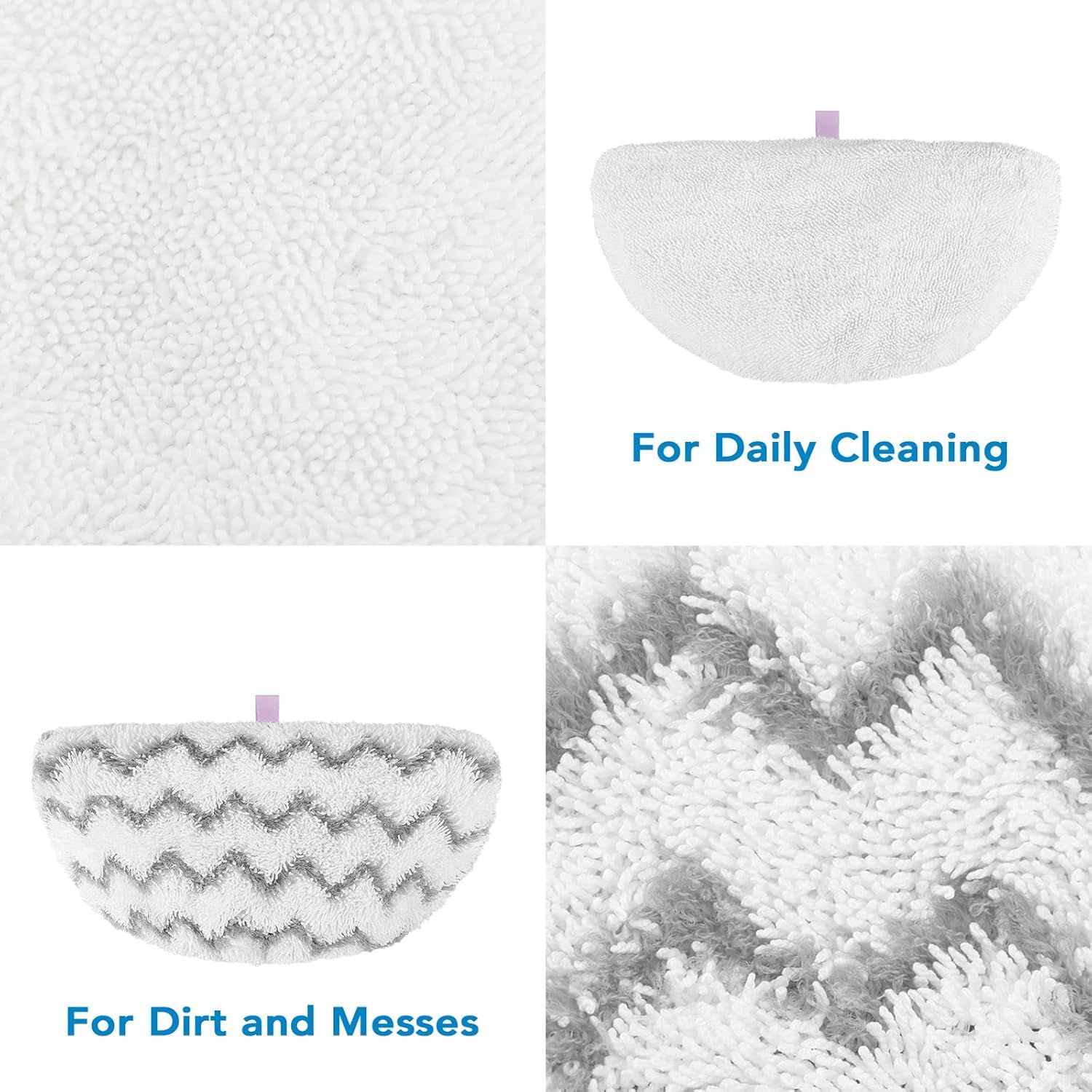 Steam Mop Pads or Bissell Powerresh Steam Cleaner 1940 1806 1544 1440 2075A 2685A 19402 19404 19408 19409 1940A 1940 1940Q 1940T 1940W - Microiber Replacement Pad Reusable Washable - 12 - Image 6