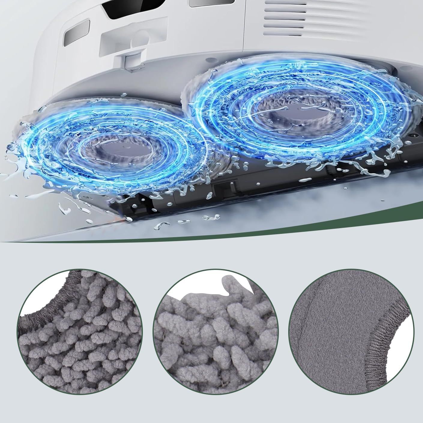 Replacement Parts Accessories Kit or  Qrevo S5V/Qrevo Curv/Qrevo Curv S5X/Qrevo Edge S5A Series Robot Vacuum Cleaner - 1 Main Brush, 3 HEPA ilters, 3 Dust Bags, 4 Mop Pads, 4 Side Brushes - Image 6